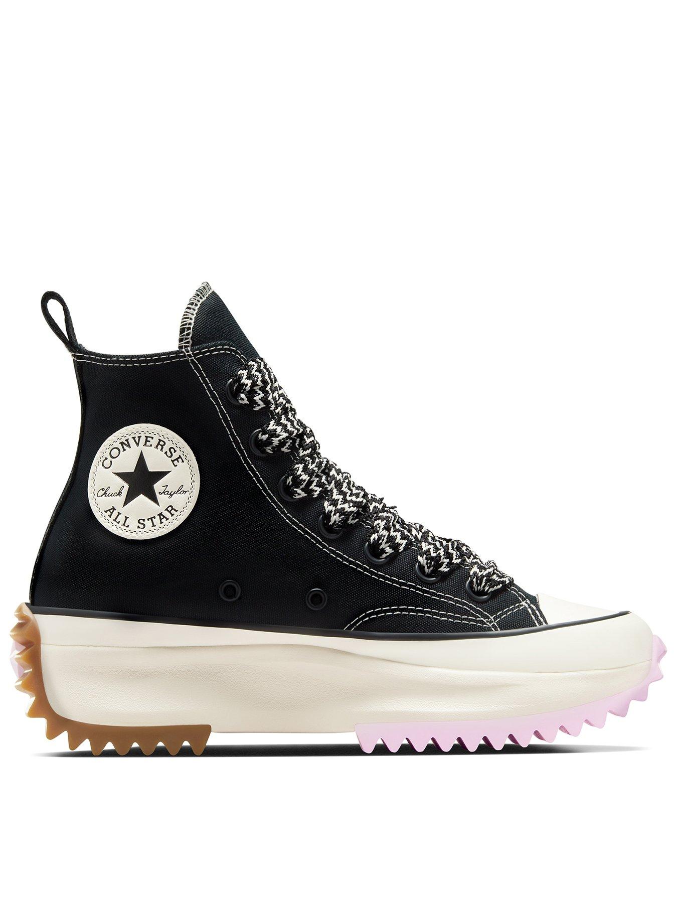 Converse Womens Lift Stitch Sich High Tops Trainers Black littlewoods