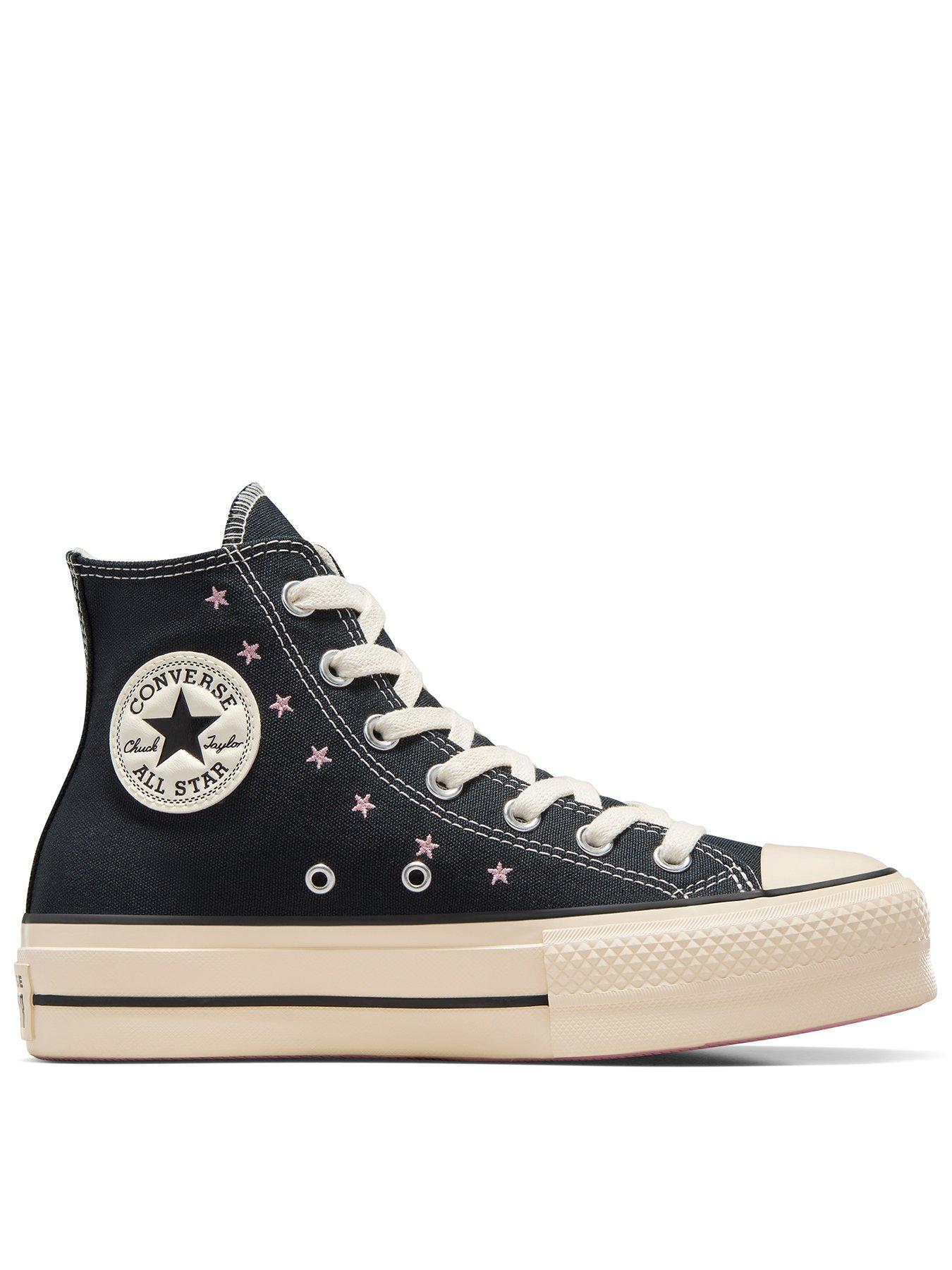 Black converse sale womens best sale