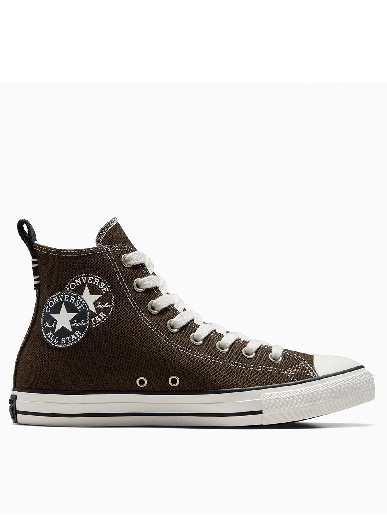  image of converse-mens-lux-sport-chuck-taylor-all-star-wide-trainers-beige