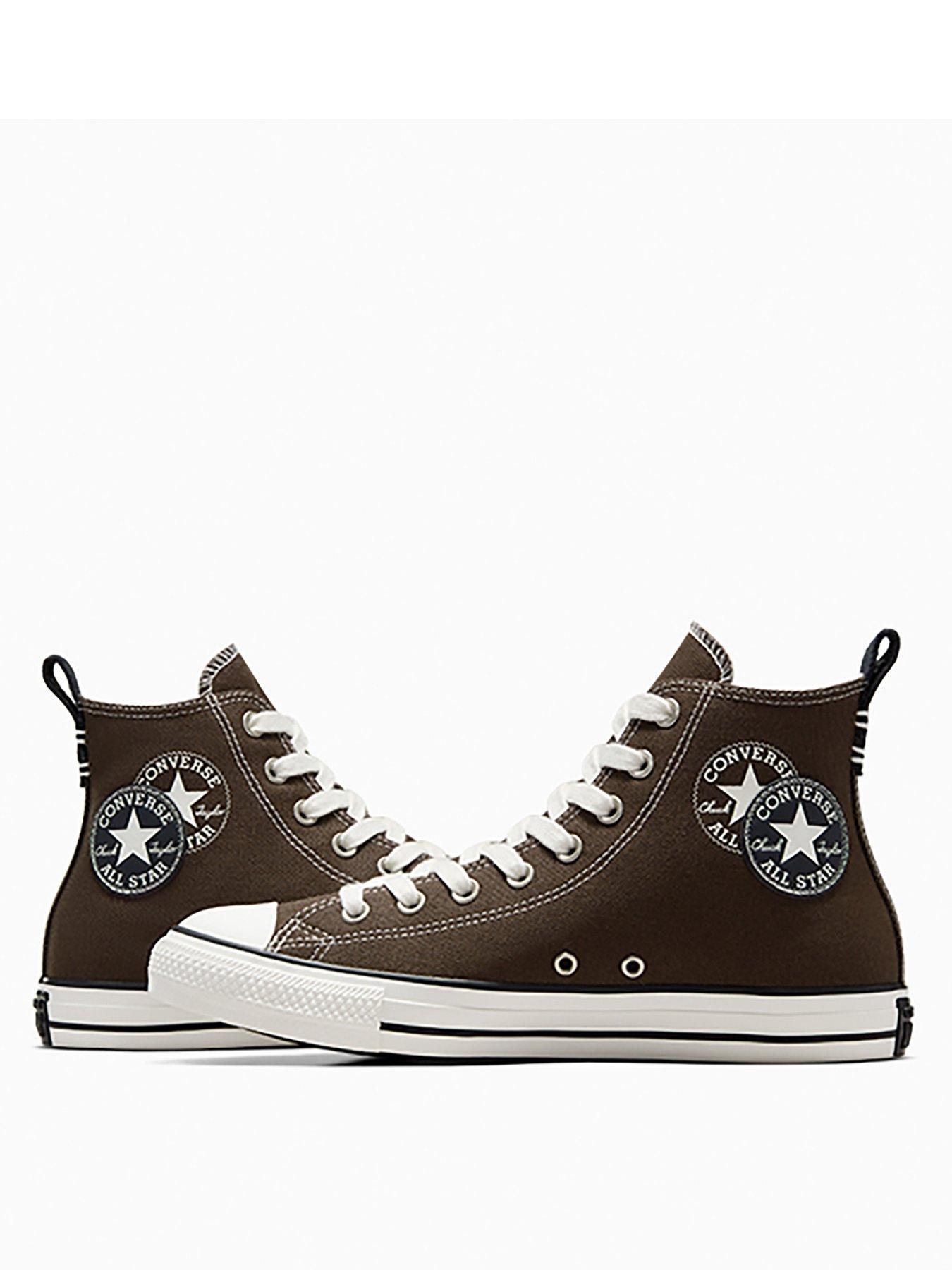  image of converse-mens-lux-sport-chuck-taylor-all-star-wide-trainers-beige