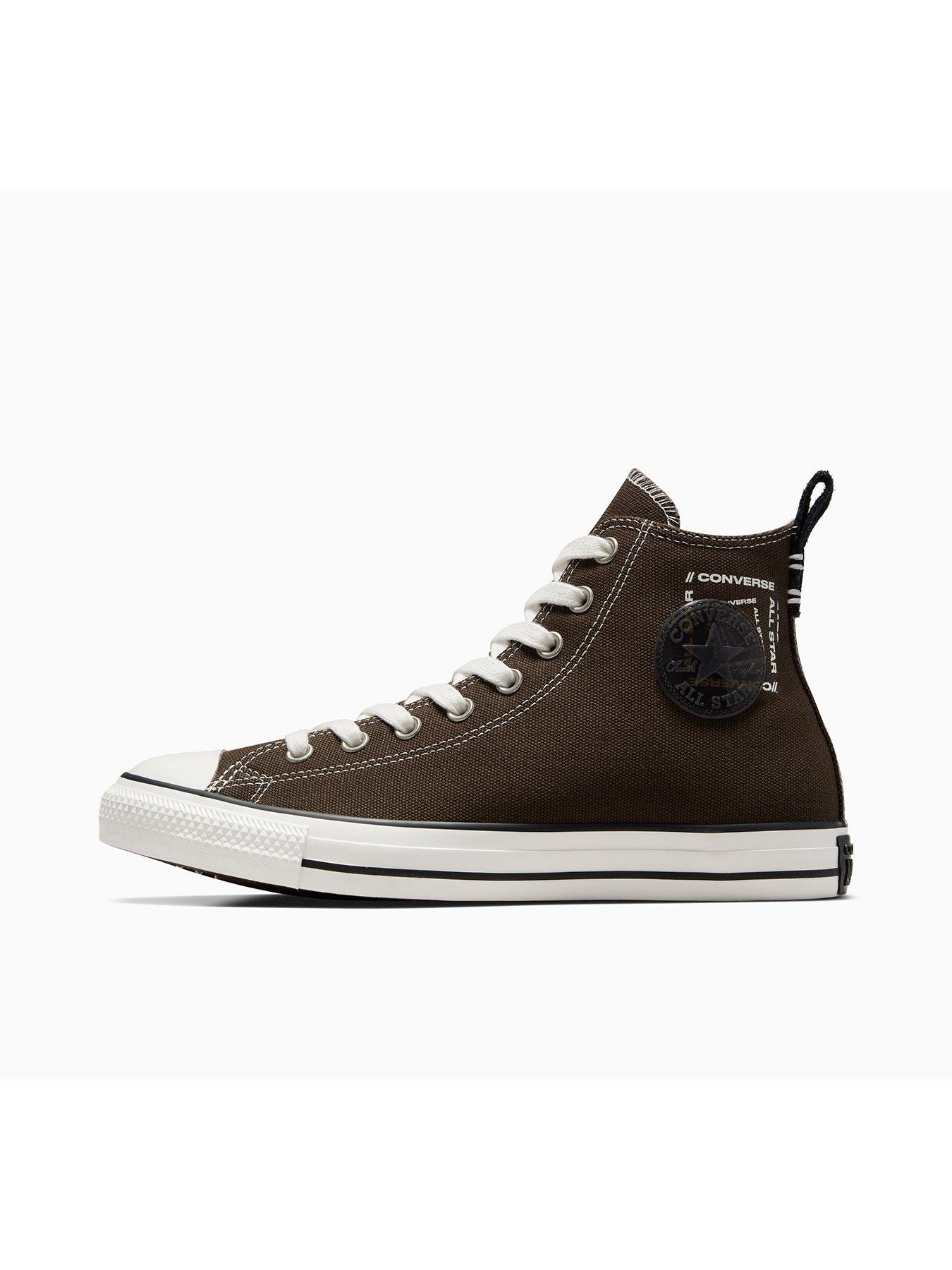  image of converse-mens-lux-sport-chuck-taylor-all-star-wide-trainers-beige