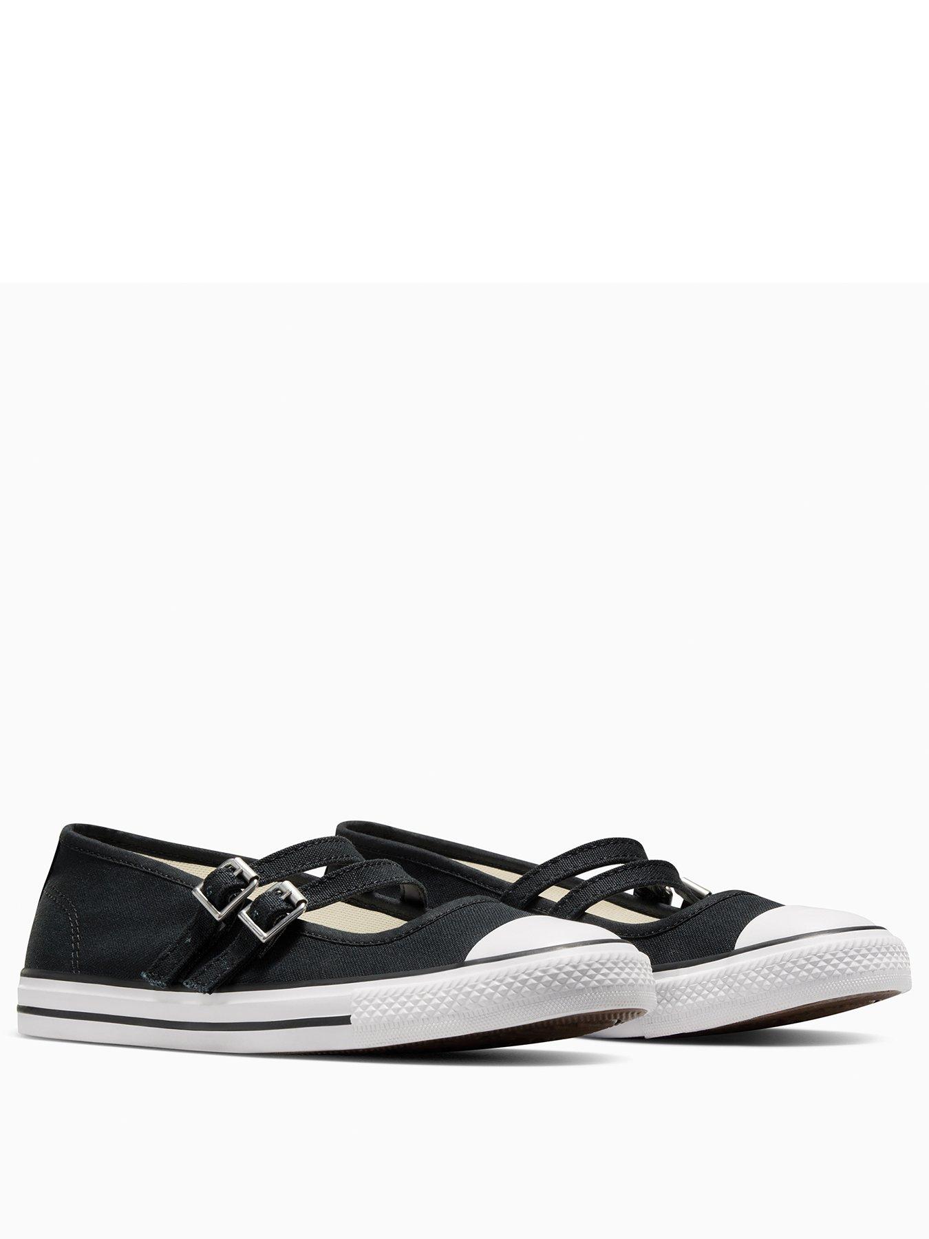 Converse Womens Dainty Mary Jane Black White littlewoods