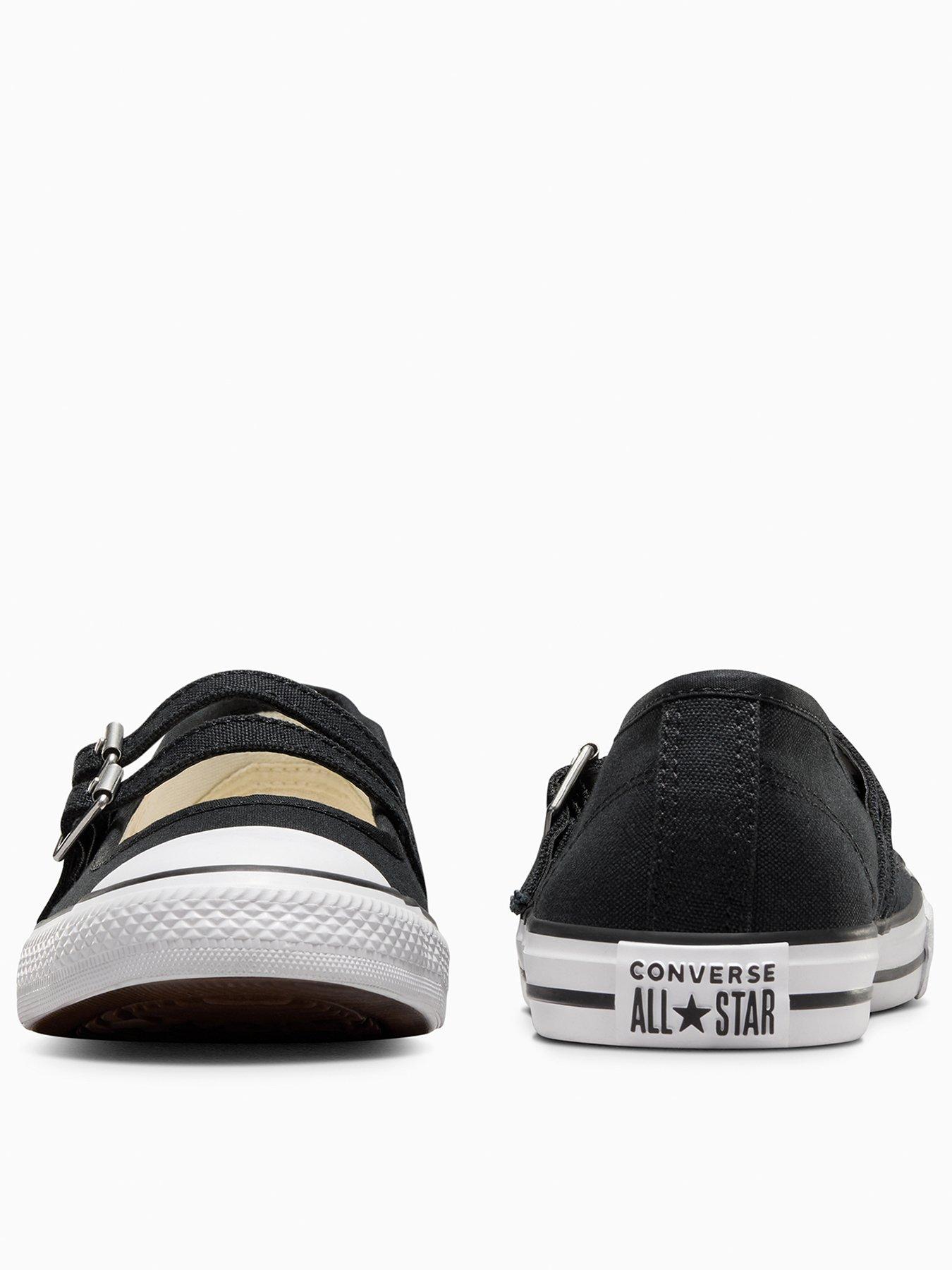 Black converse dainty best sale