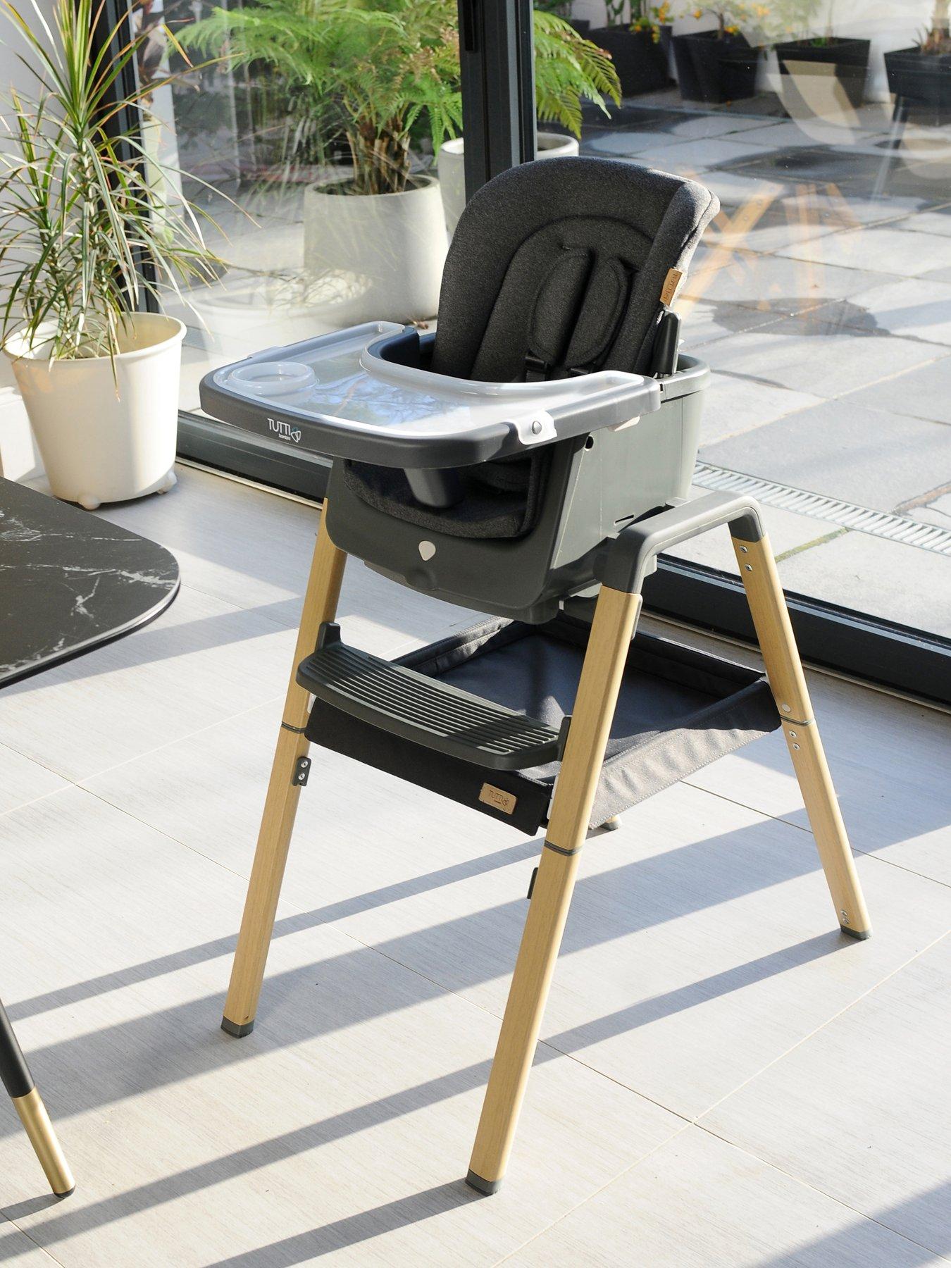 Tutti Bambini Nova Birth to 12 Years Complete Highchair Package - Grey/Oak