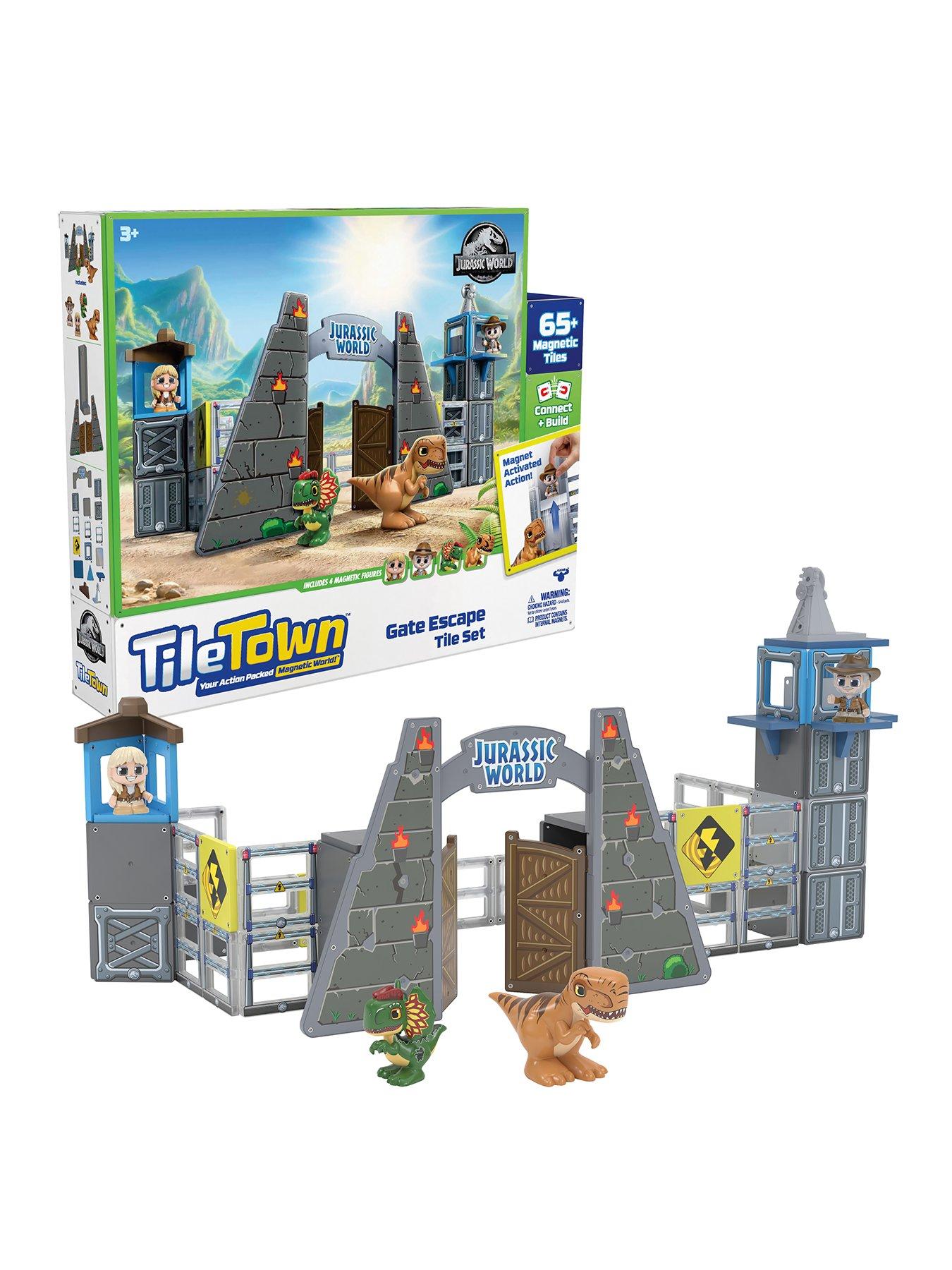 undefined Jurassic World Dino Escape Magnetic Tiles Playset