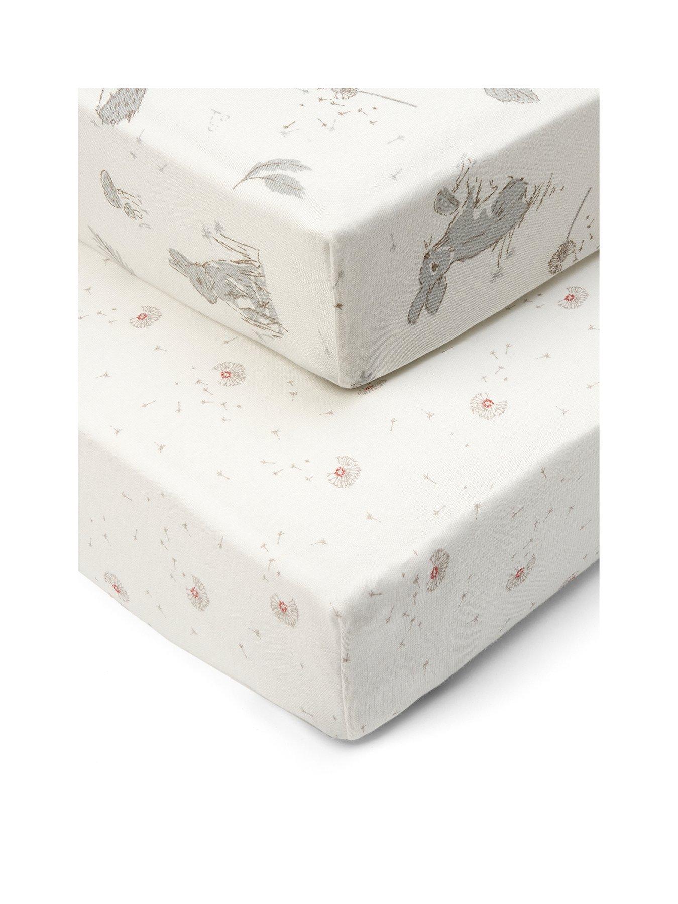 Image 2 of 7 of Tutti Bambini Cot Bed Fitted Sheets 2pk - Cocoon - Multi