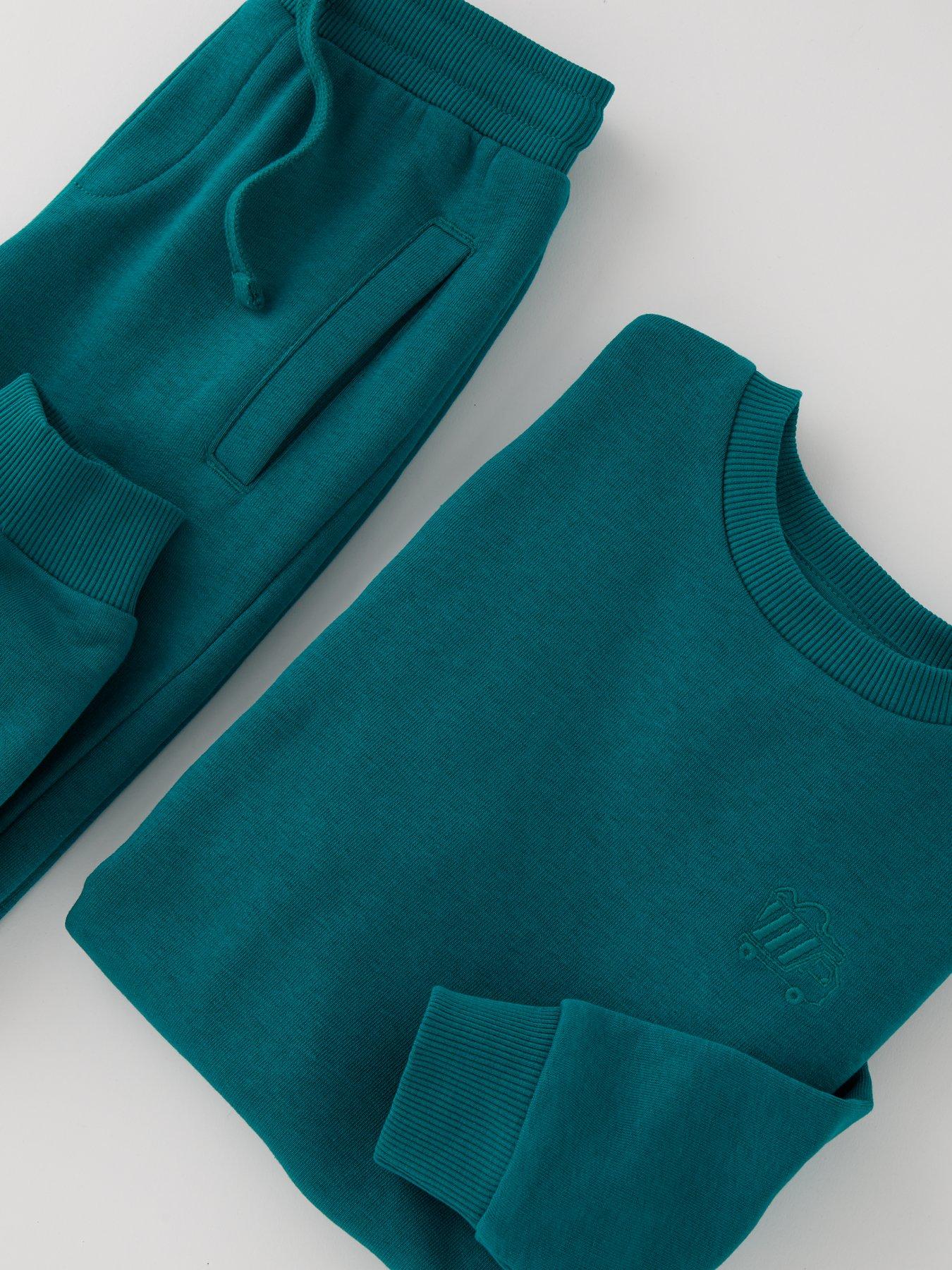  image of everyday-boys-green-sweat-top-and-jog-set