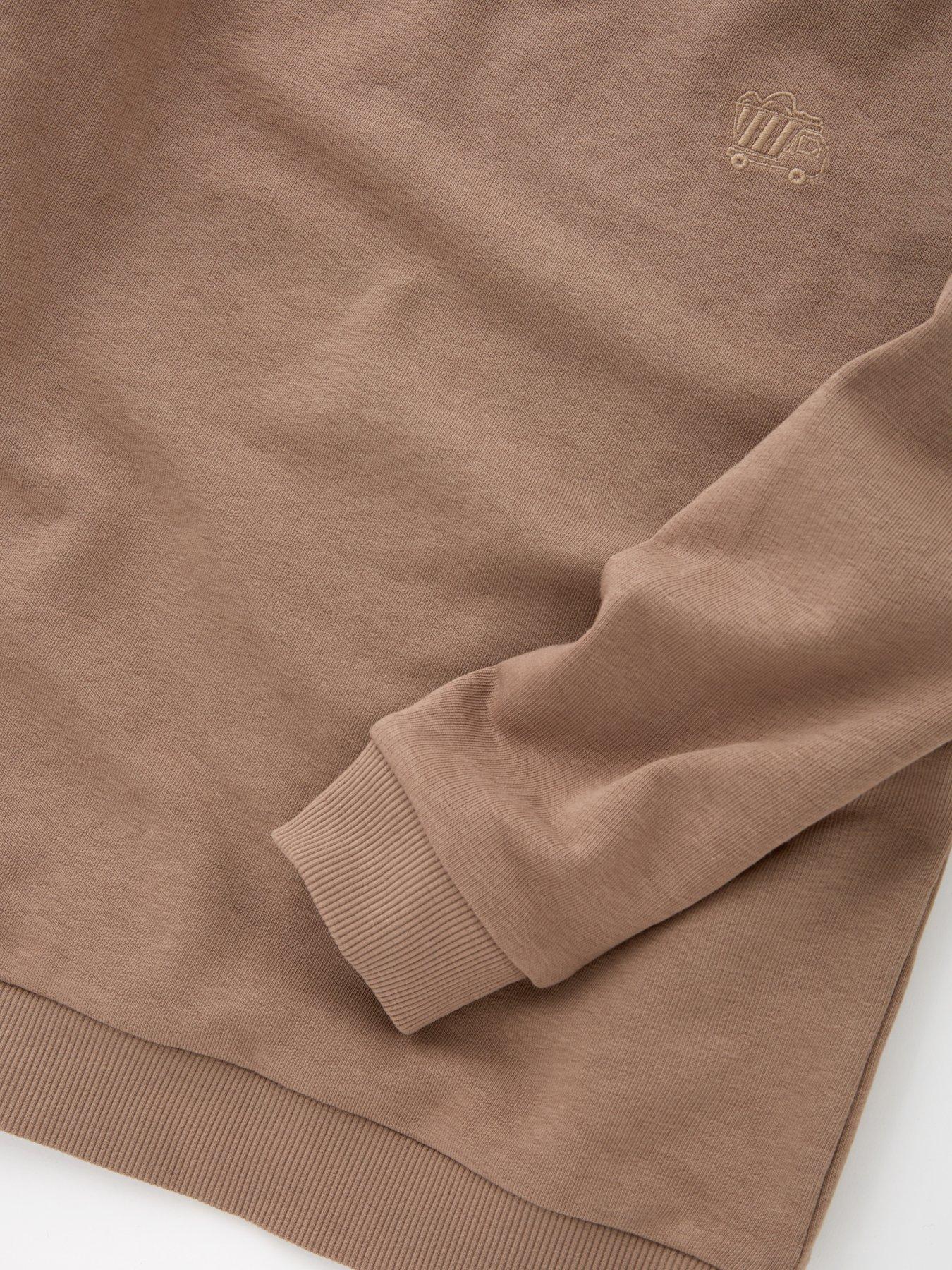  image of everyday-boys-sweat-top-and-jog-set-brown