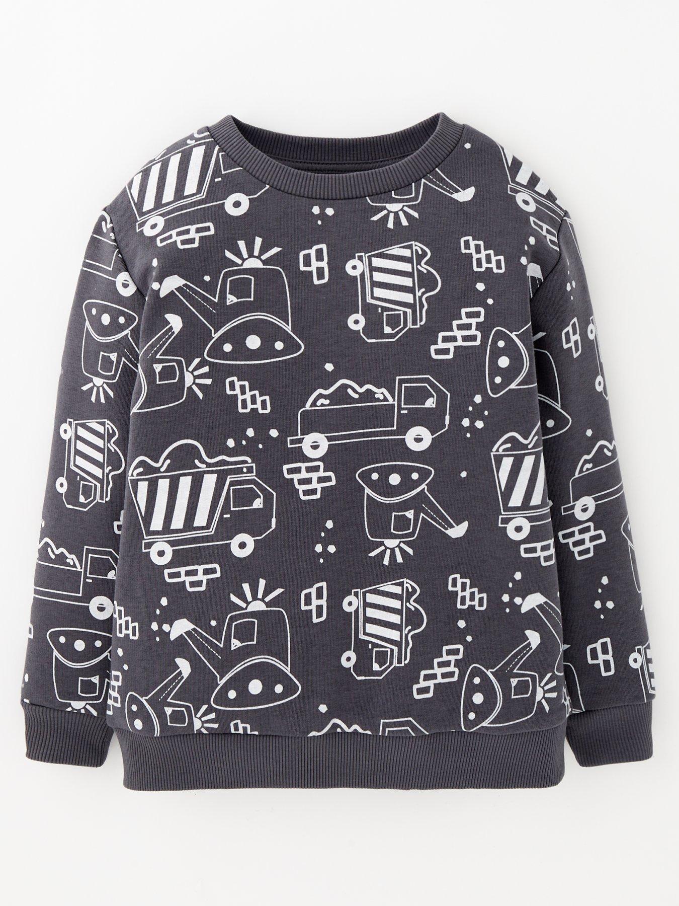 undefined Boys Transport Print Sweatshirt - Multi