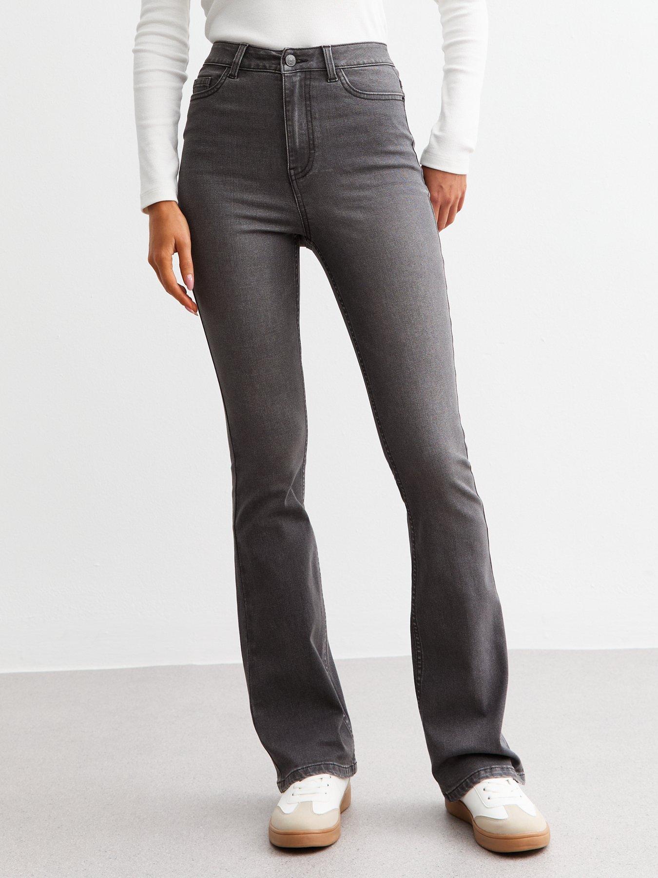 New Look Dark Grey Enhance Quinn Bootcut Jeans