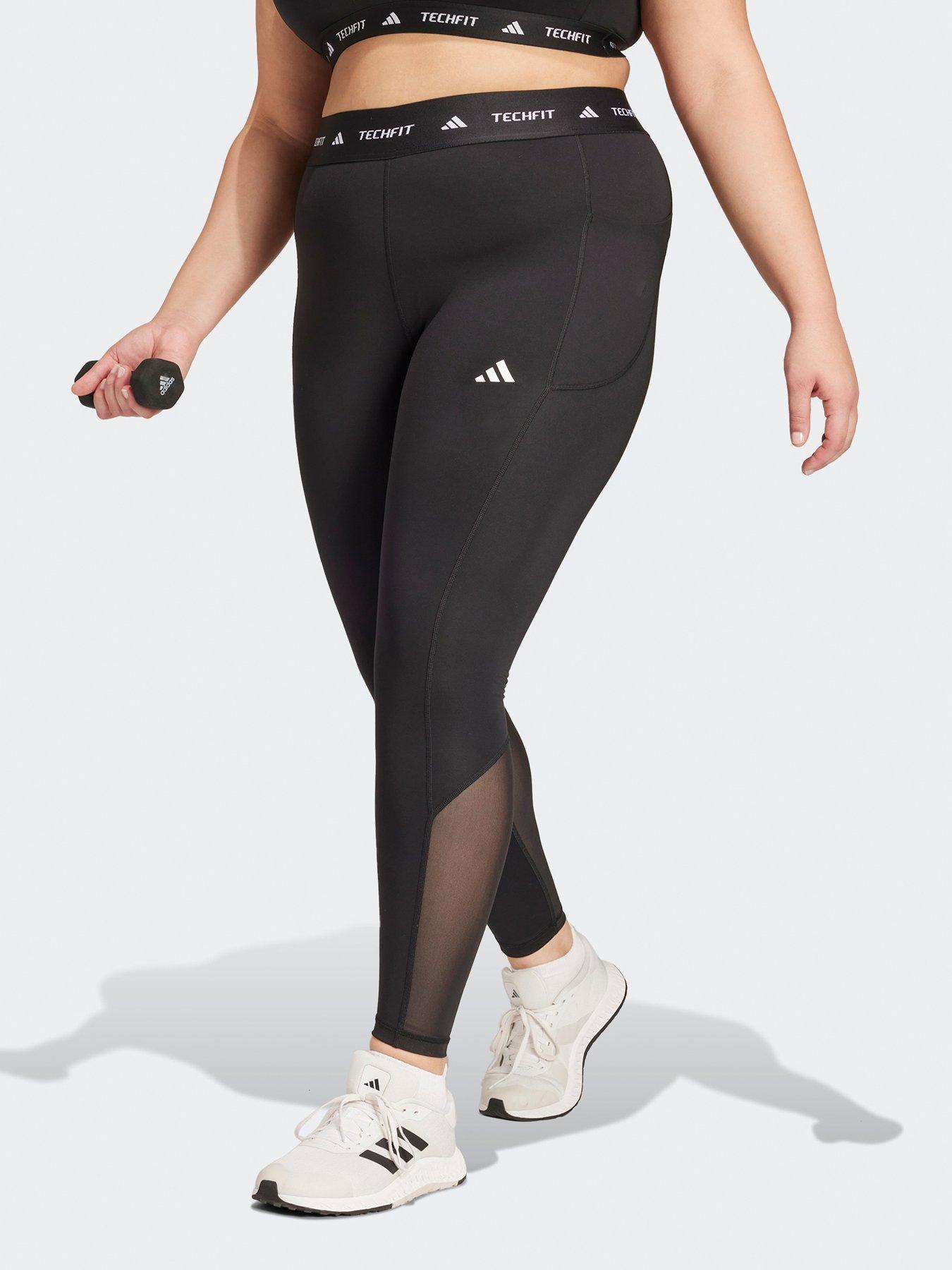 undefined Womens Plus Size Training Tech Fit Stash Pocket Tights - Black