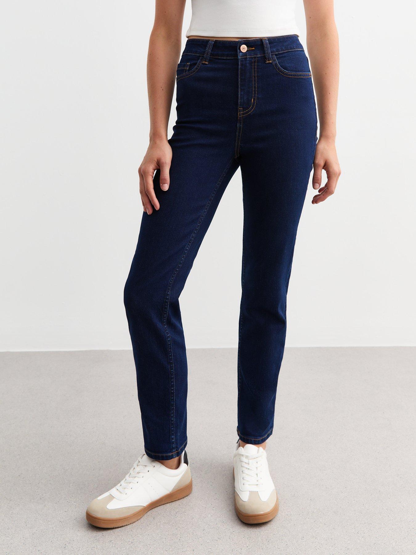 undefined Slim Straight Jeans - Navy Blue