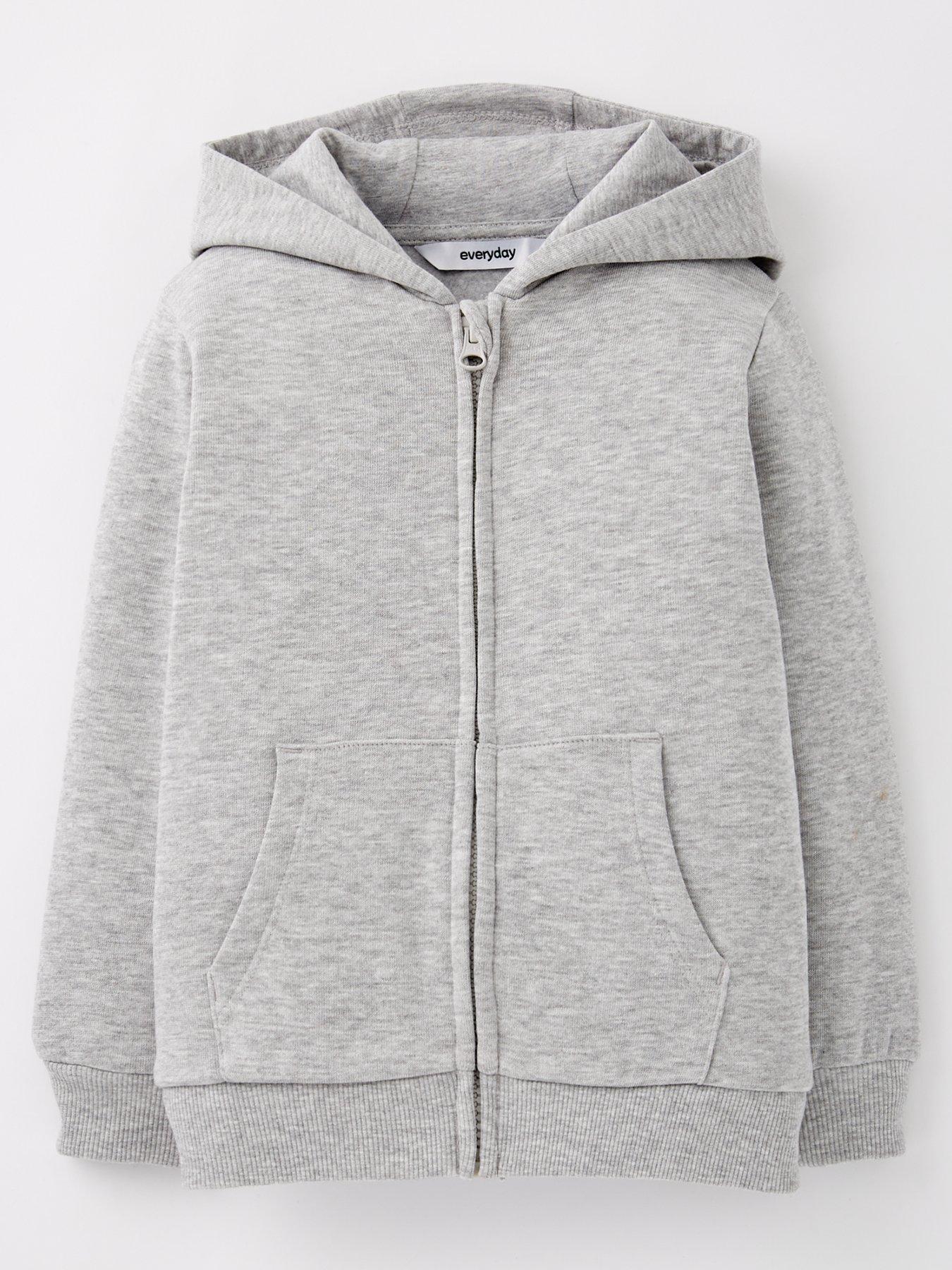 Everyday Boys Zip Through Hoodie - Grey
