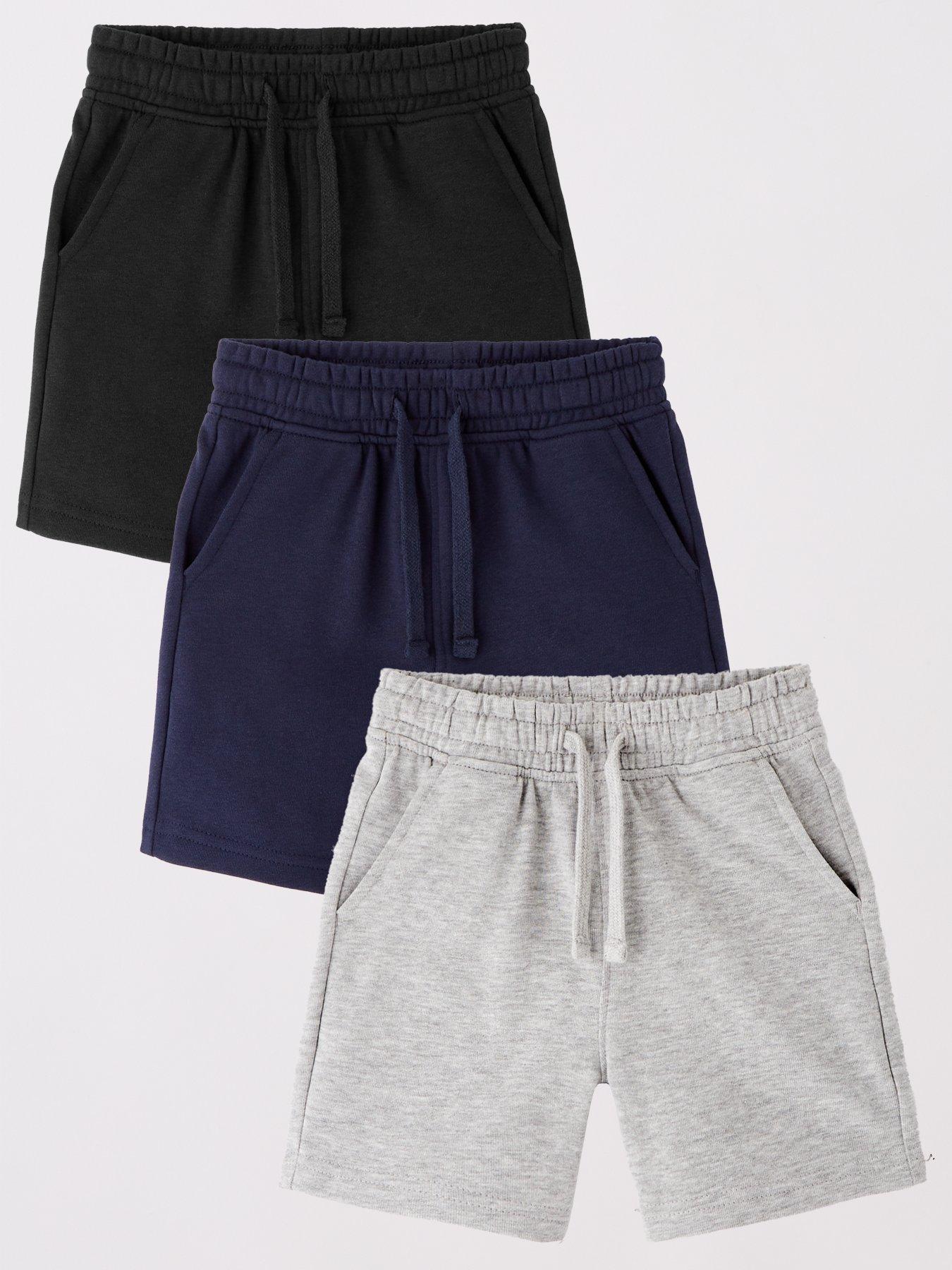 everyday-boys-3-pack-sweat-shorts-black-navy-and-grey