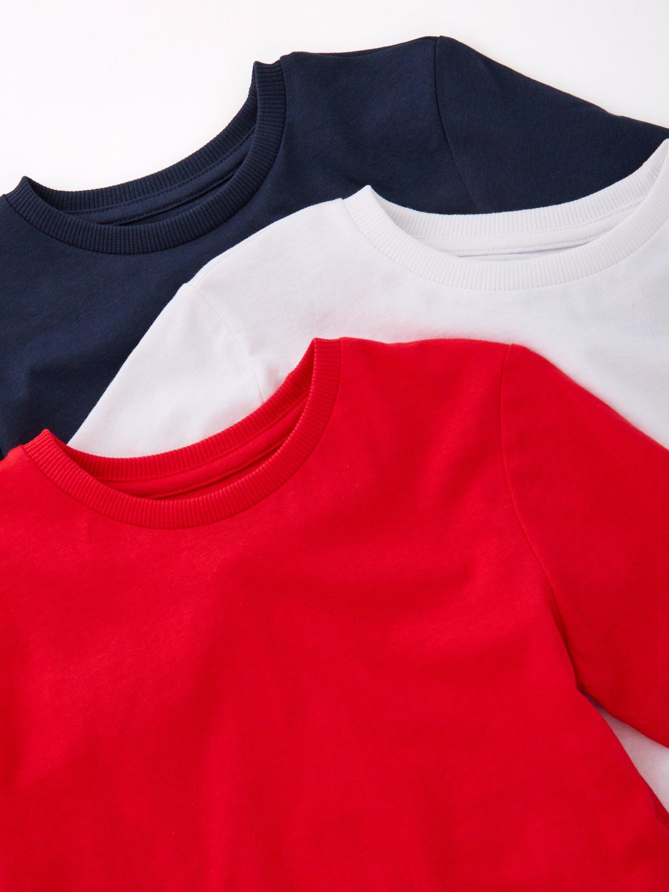  image of everyday-boys-3-pack-solid-short-sleeve-t-shirt-multi