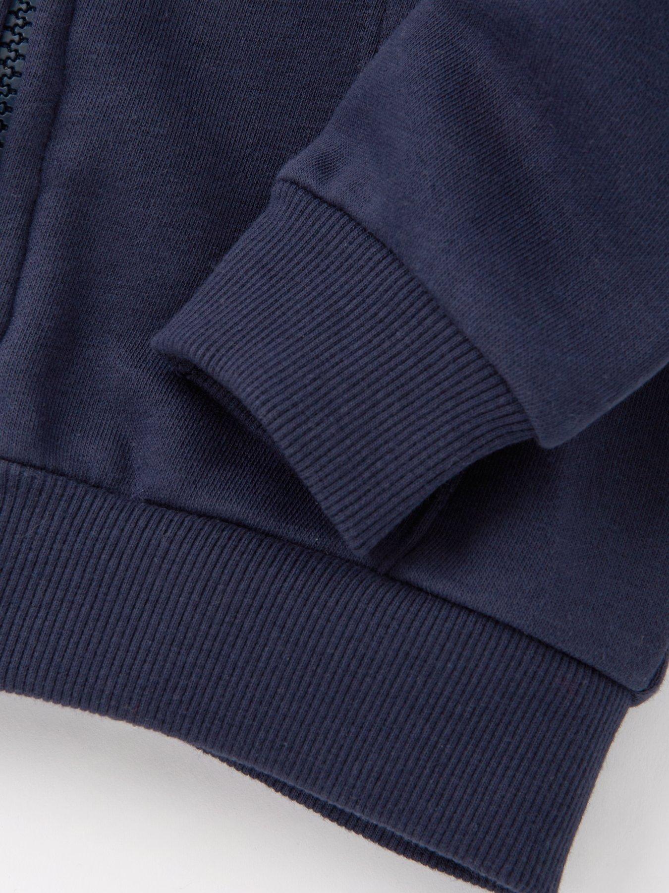 Image 4 of 4 of The Very Collection Boys Zip Through Hooded Hoodie - Navy