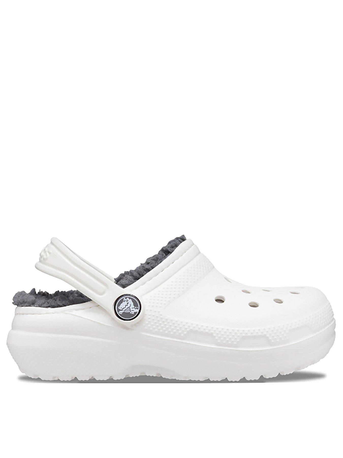 undefined Kids Classic Lined Clog Sandal - White