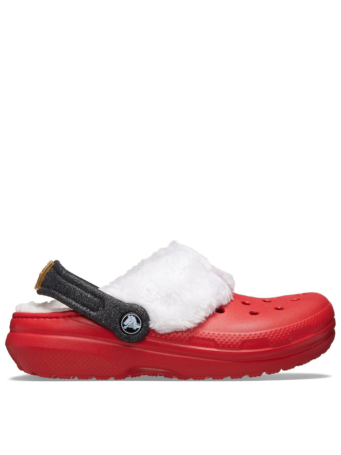undefined Kids Classic Lined Santa Clog - Red