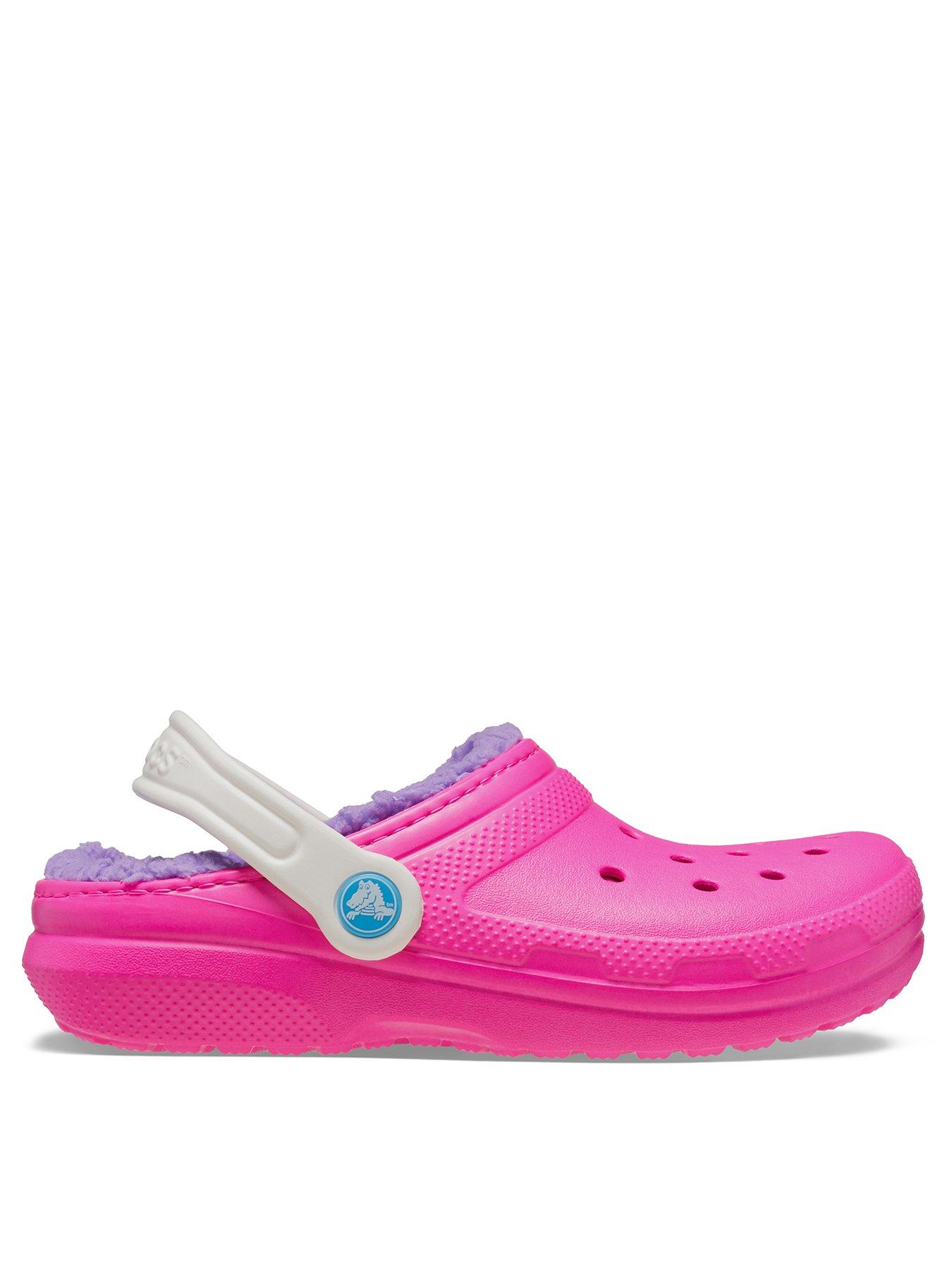 undefined Kids Classic Lined Clog - Pink