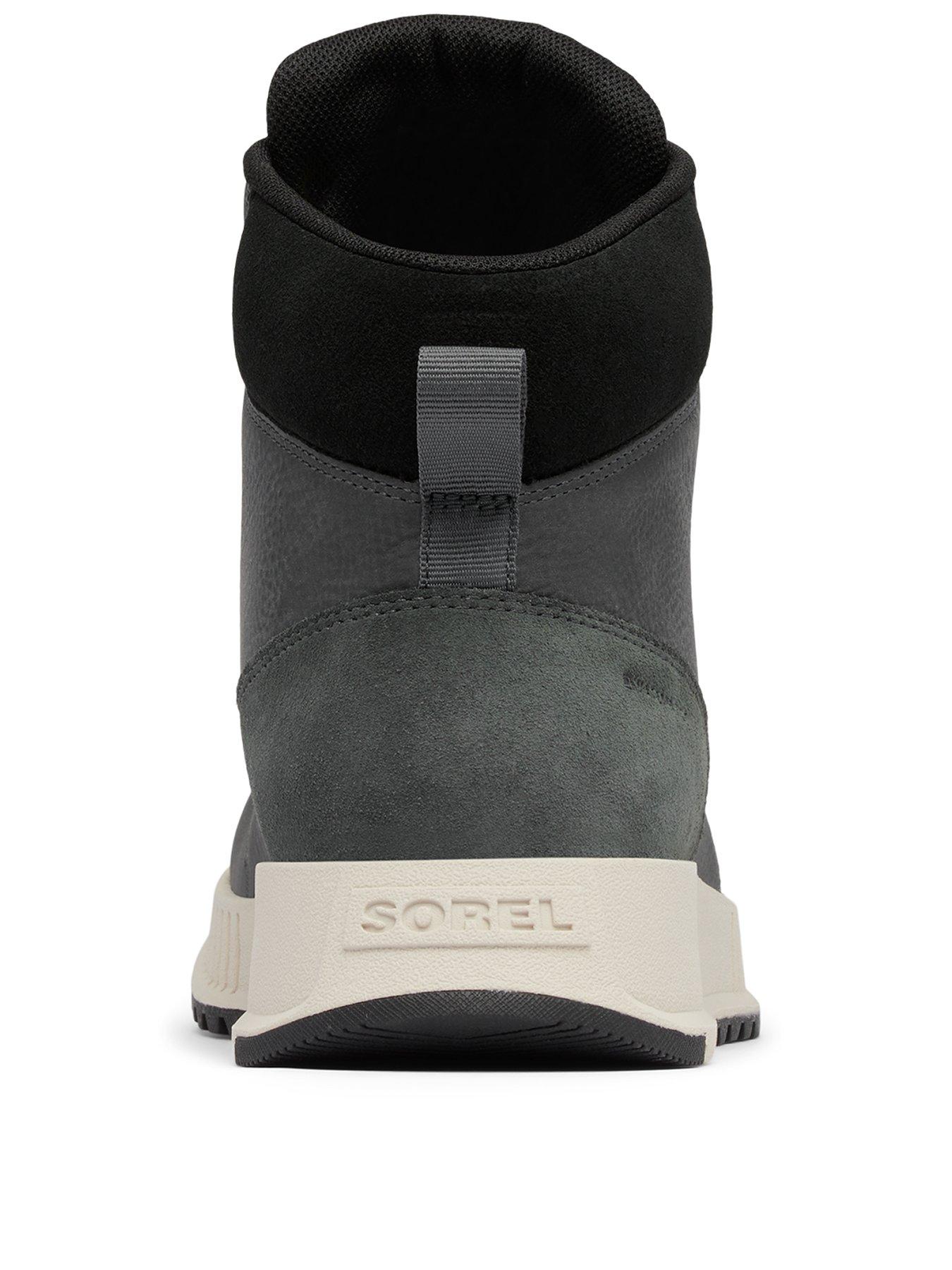  image of sorel-mens-mac-hill-lite-mid-plus-waterproof-boots-charcoal