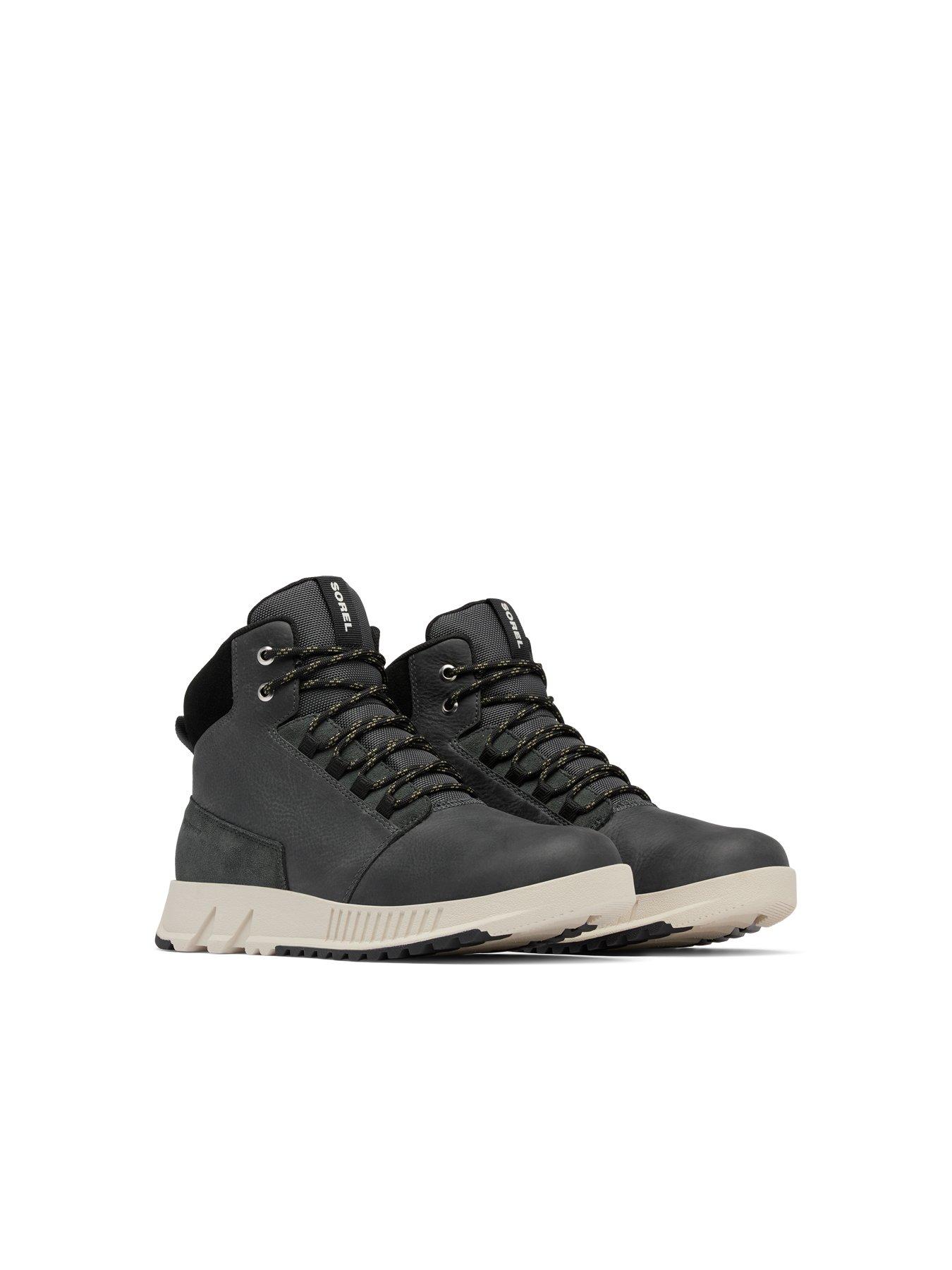  image of sorel-mens-mac-hill-lite-mid-plus-waterproof-boots-charcoal