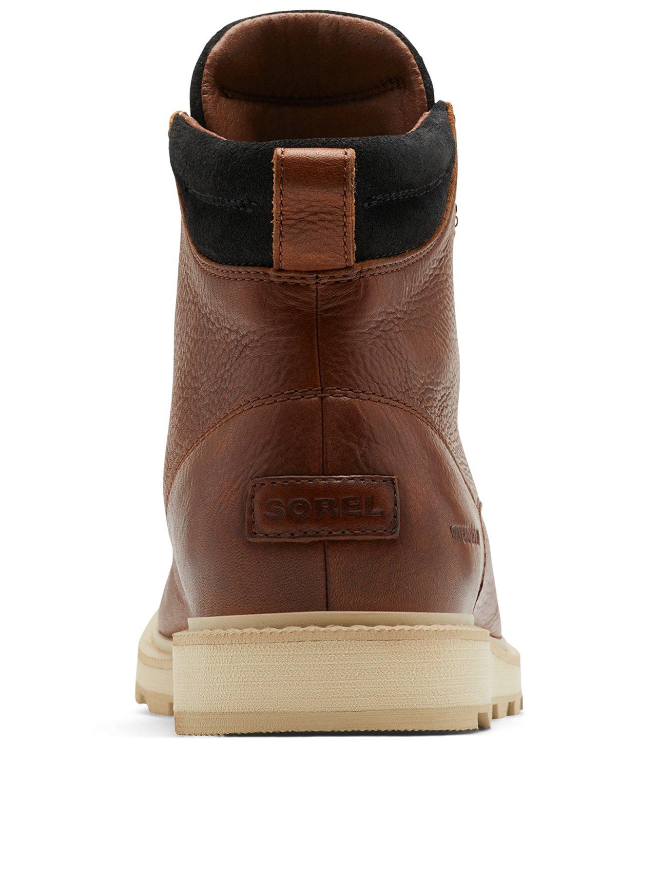  image of sorel-mens-madson-2-moc-toe-waterproof-boots-brown