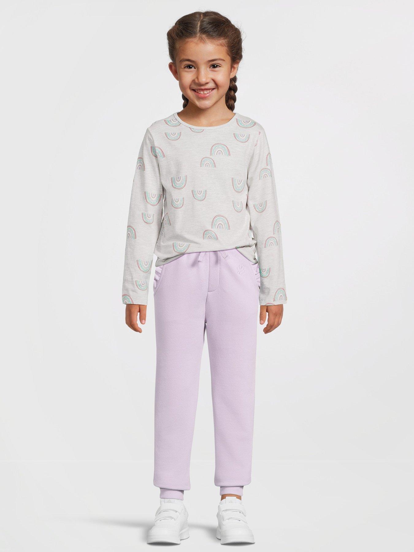  image of everyday-girls-frill-single-solid-jogger-lilac