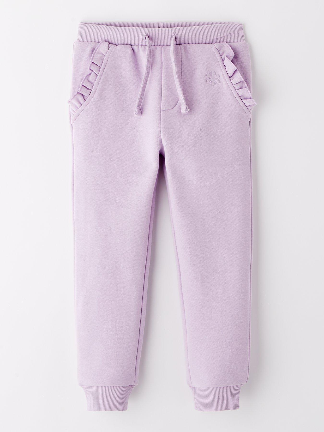  image of everyday-girls-frill-single-solid-jogger-lilac