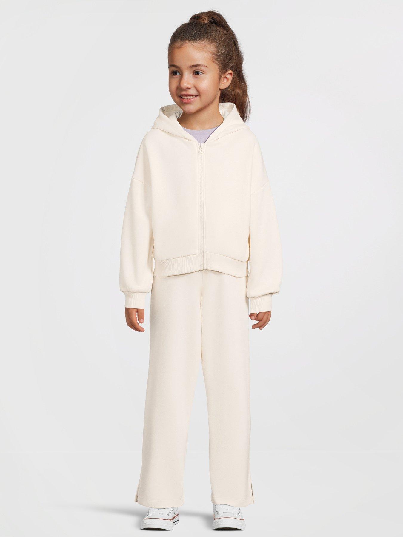 Everyday Girls Hoodie And Jogger Set - Ecru