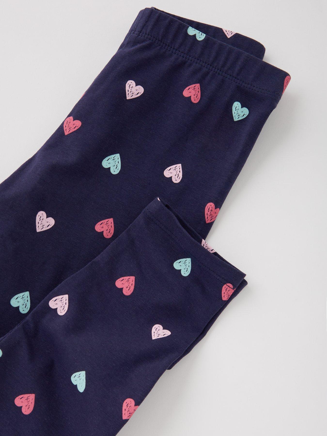 Image 4 of 4 of Everyday Girls Heart Single Legging - Navy