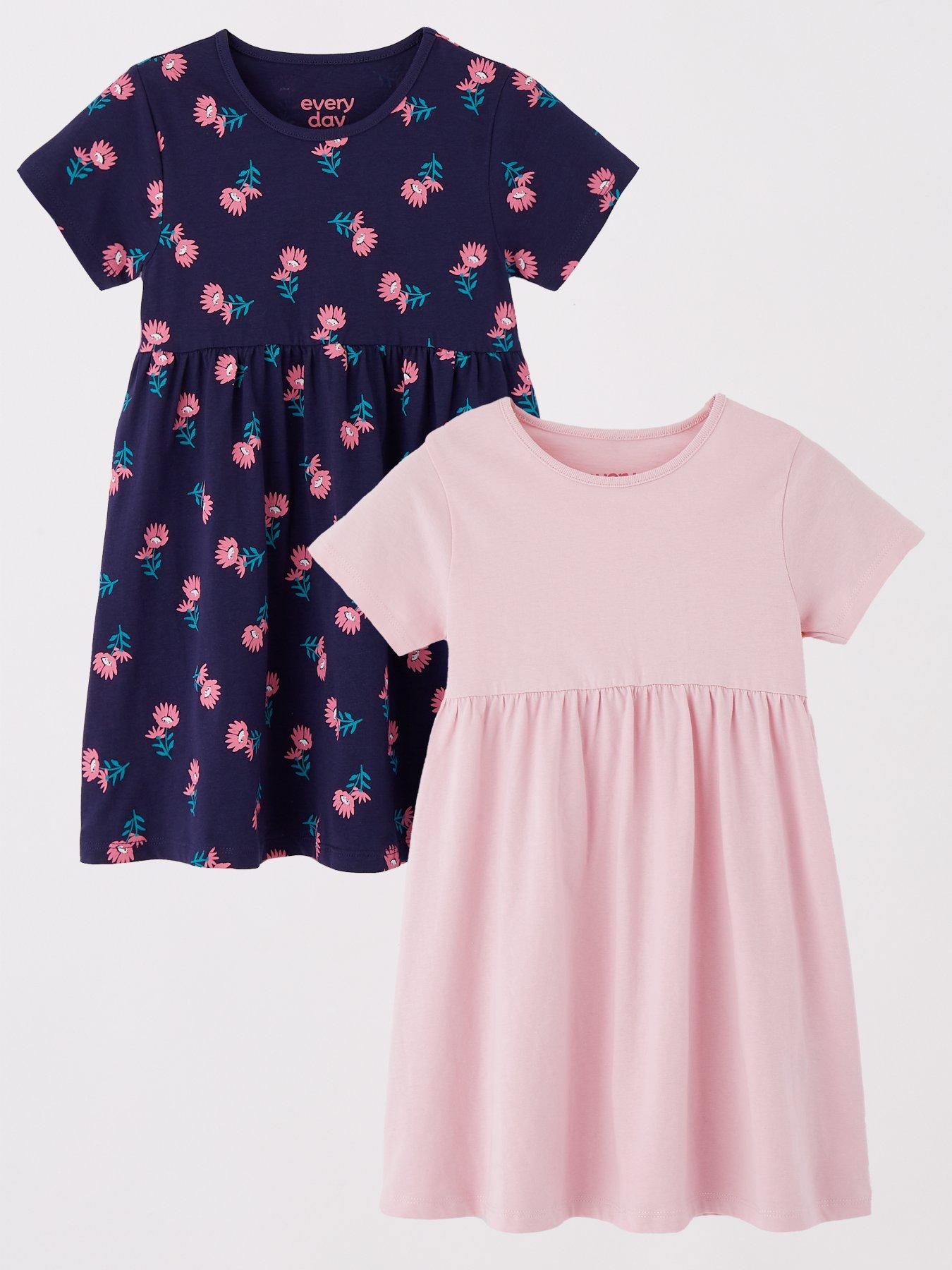 everyday-girls-2-pack-floral-single-jersey-dress