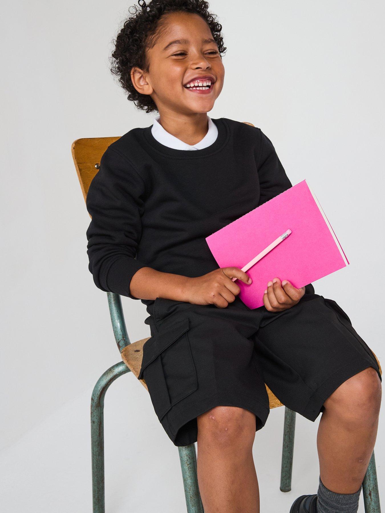 The Very Collection Boys Crew Sweatshirt - Black