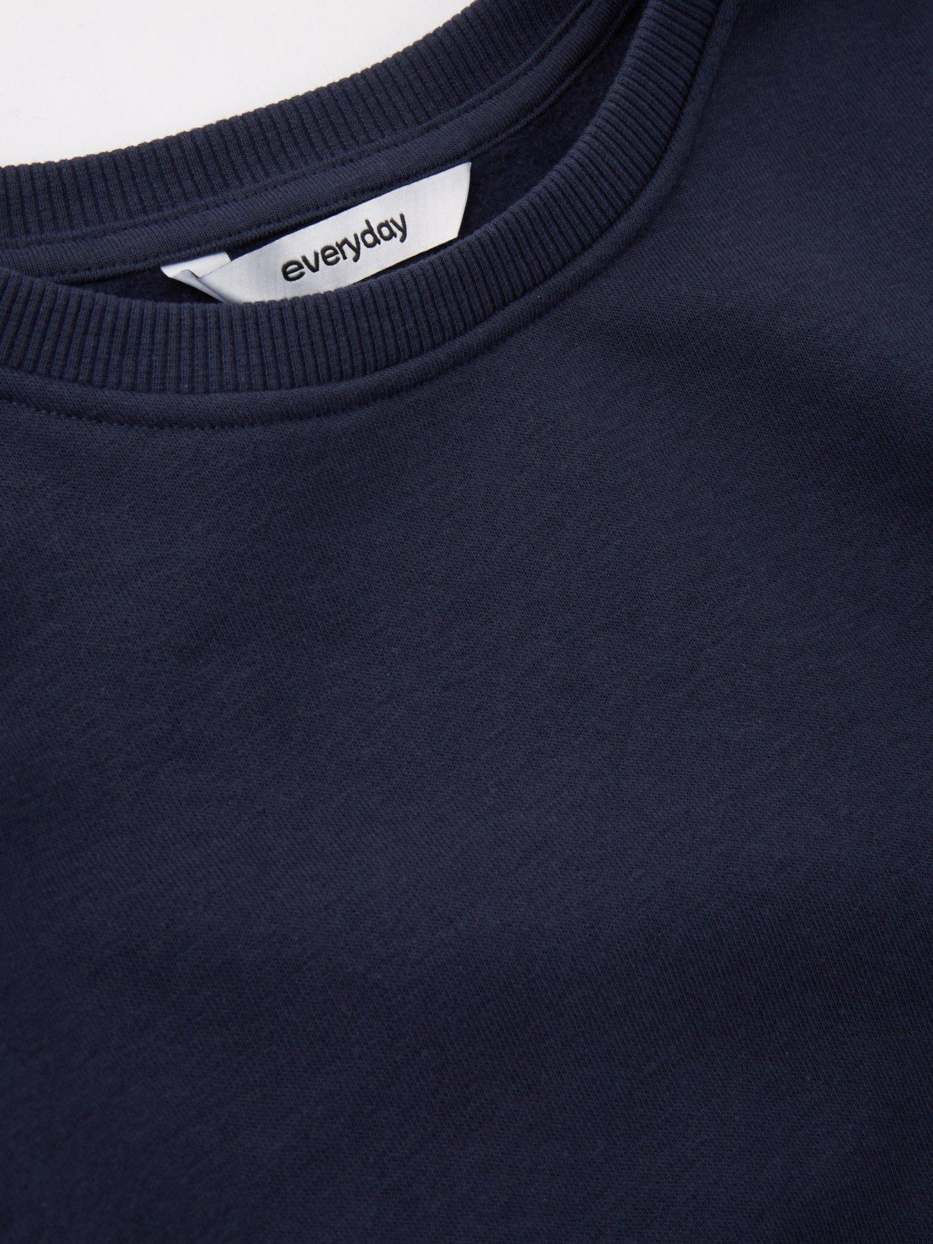 Image 4 of 6 of The Very Collection Boys Crew Basic Sweatshirt - Navy