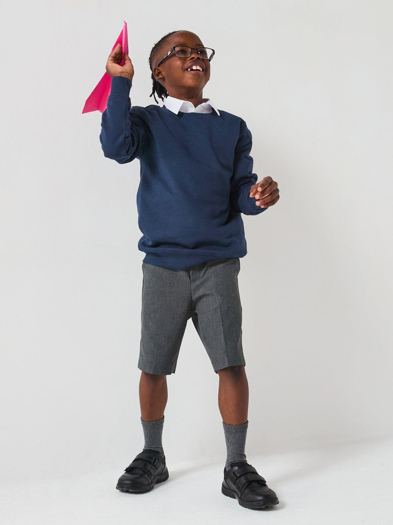 Image 6 of 6 of The Very Collection Boys Crew Basic Sweatshirt - Navy