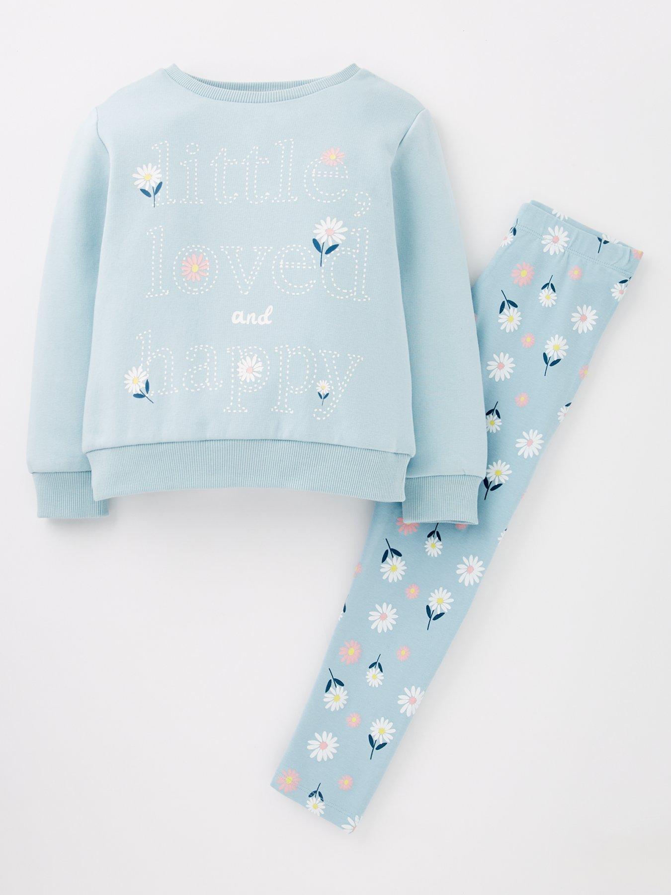 front image of everyday-girls-sweat-and-floral-legging-set