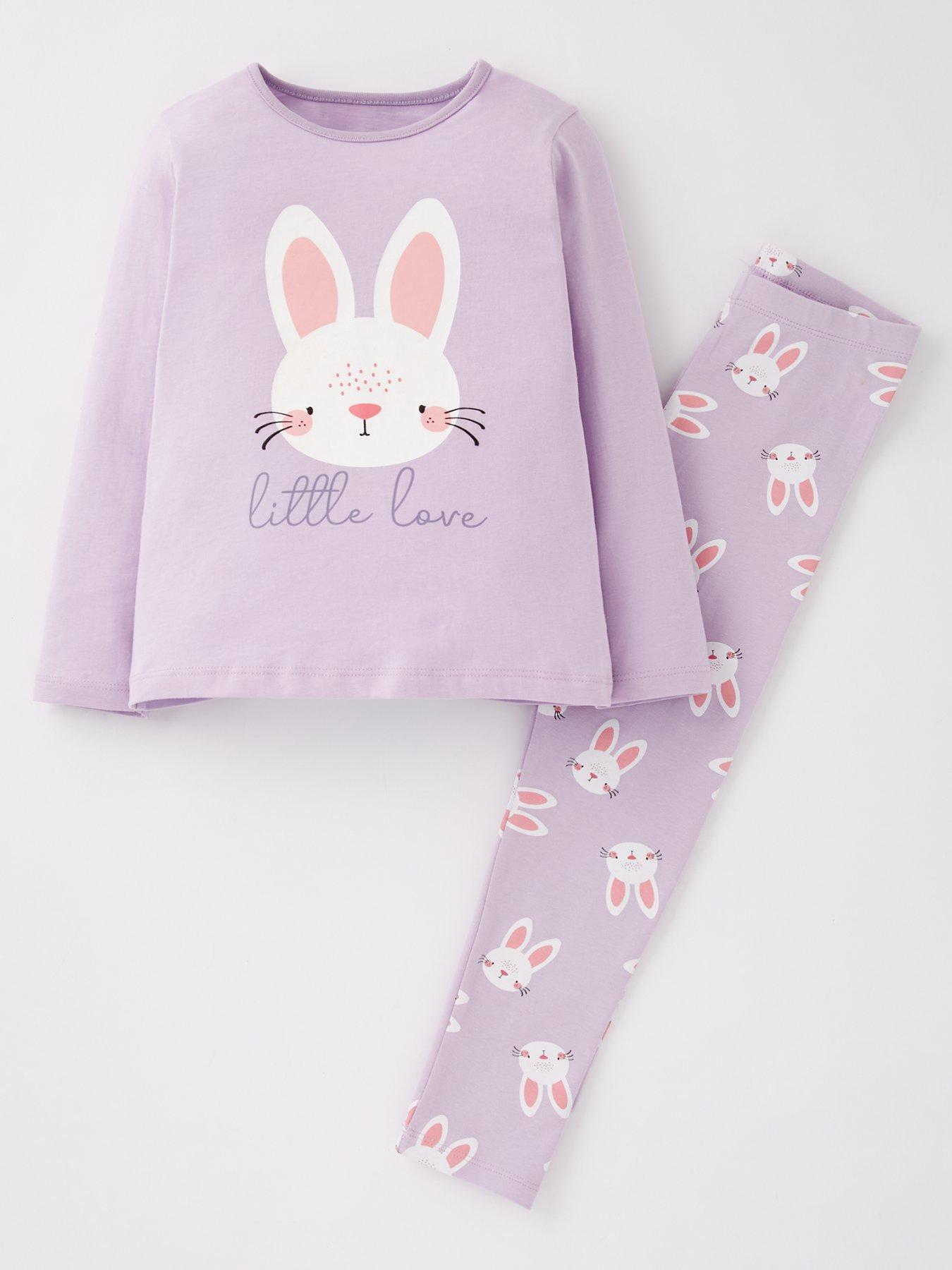  image of everyday-girls-bunny-t-shirt-and-legging-set-pink