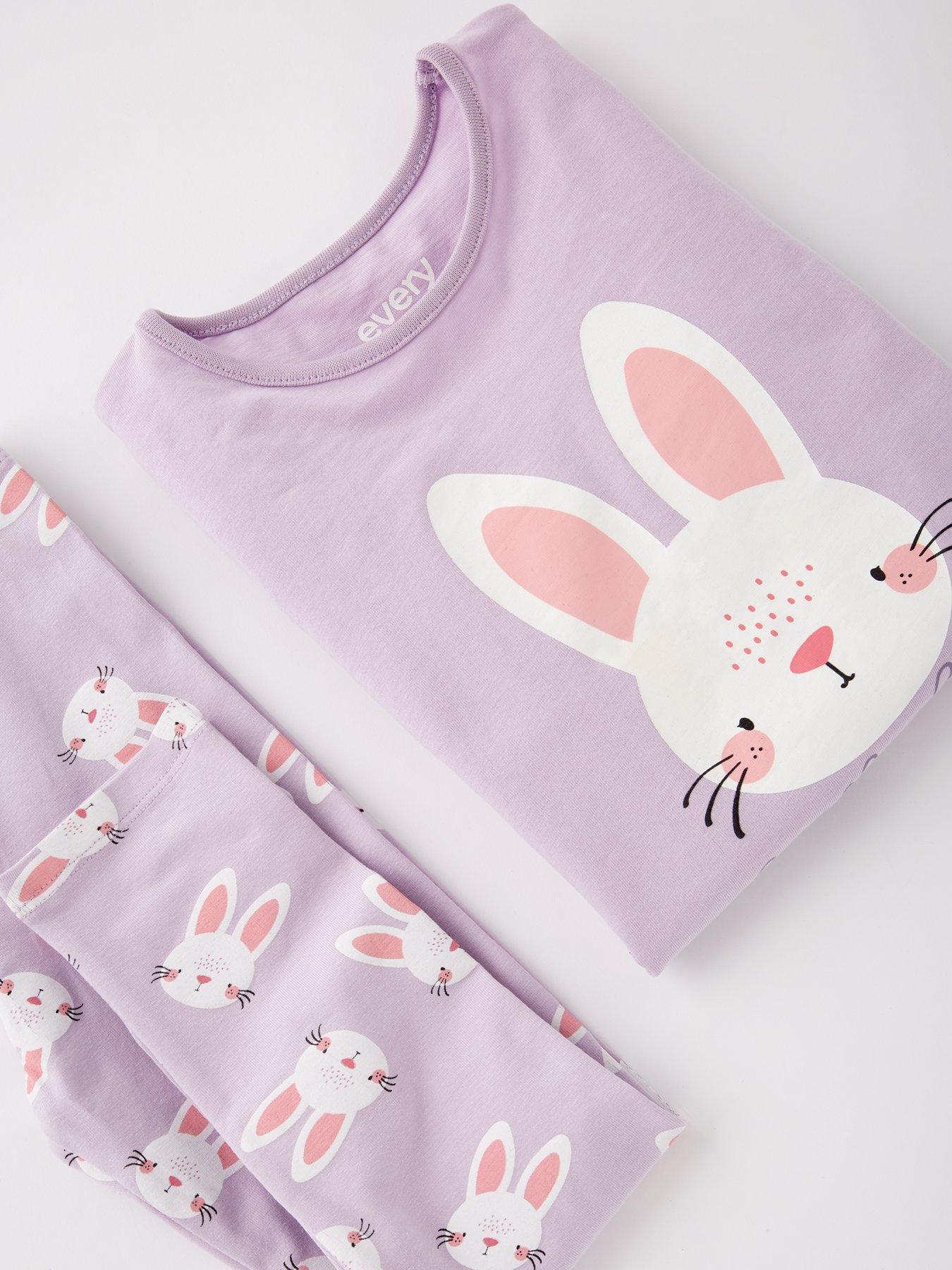  image of everyday-girls-bunny-t-shirt-and-legging-set-pink
