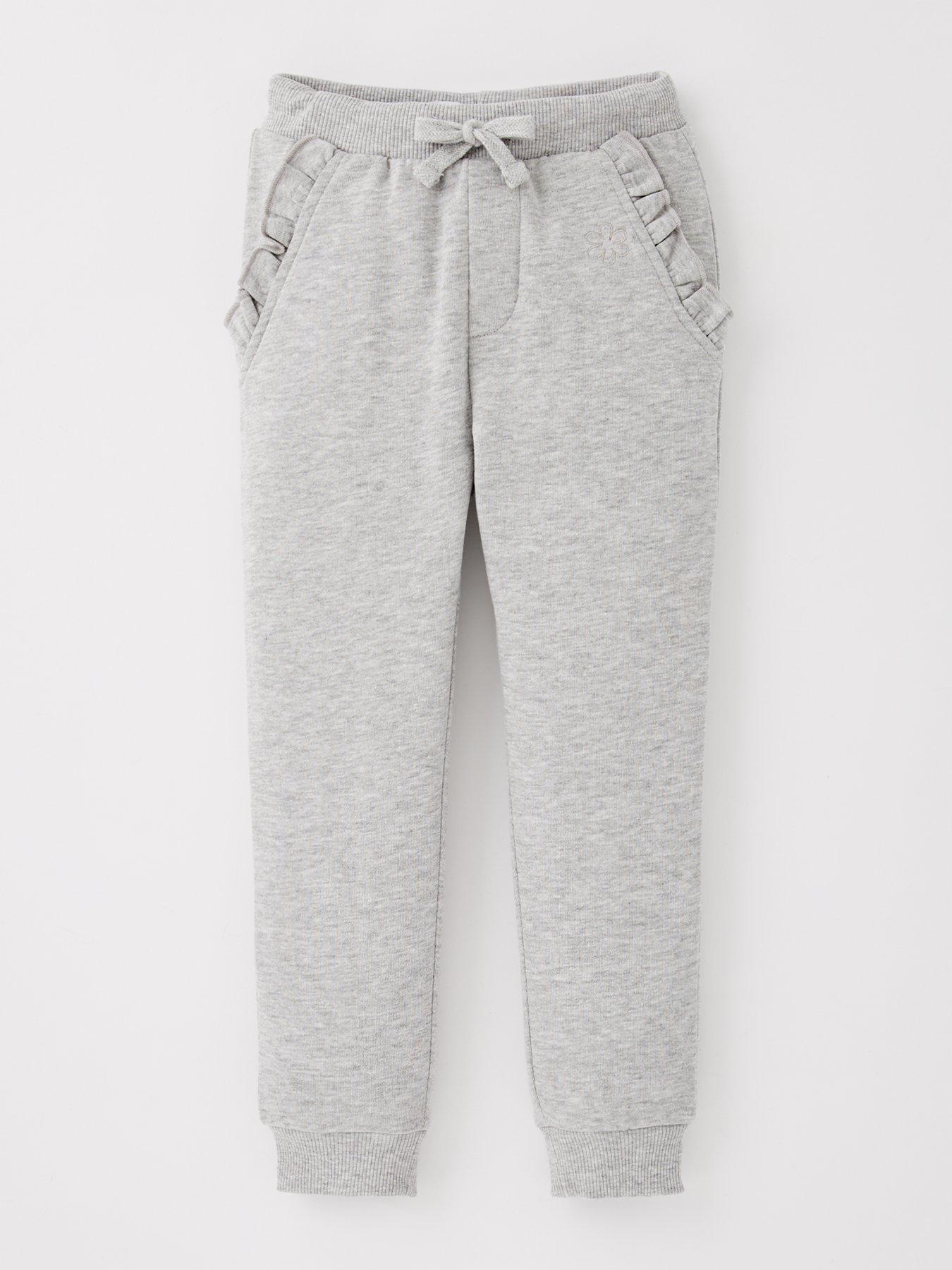 everyday-girls-frill-single-solid-jogger-grey