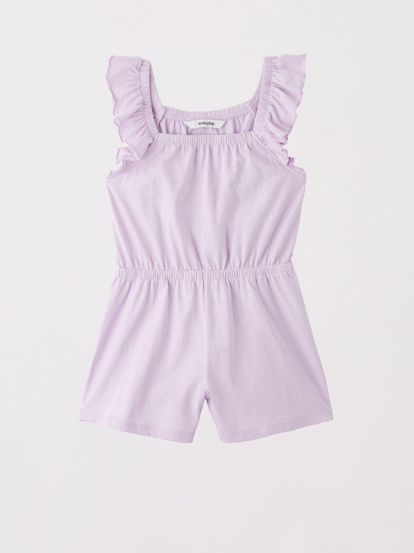  image of everyday-girls-2-pack-bumblebee-print-jersey-playsuit