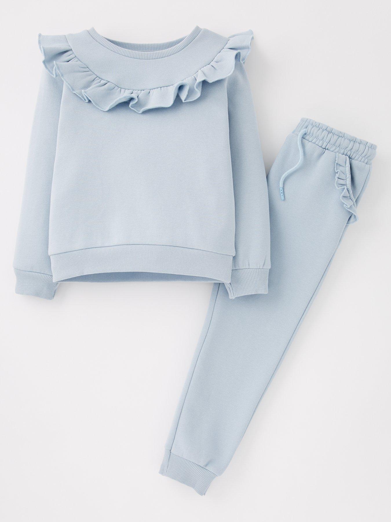  image of everyday-girls-frill-jog-set-blue