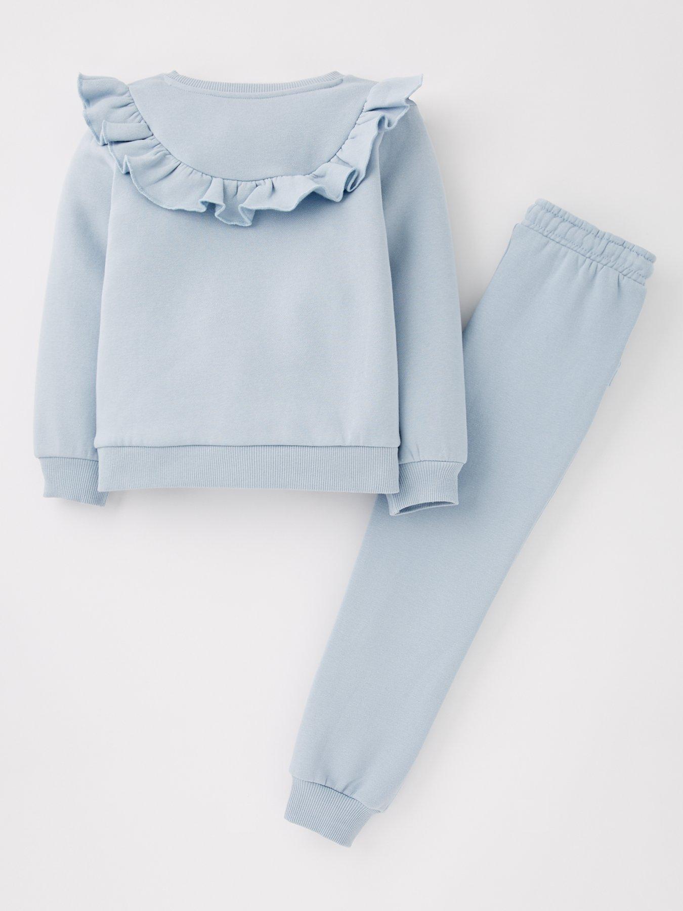 image of everyday-girls-frill-jog-set-blue