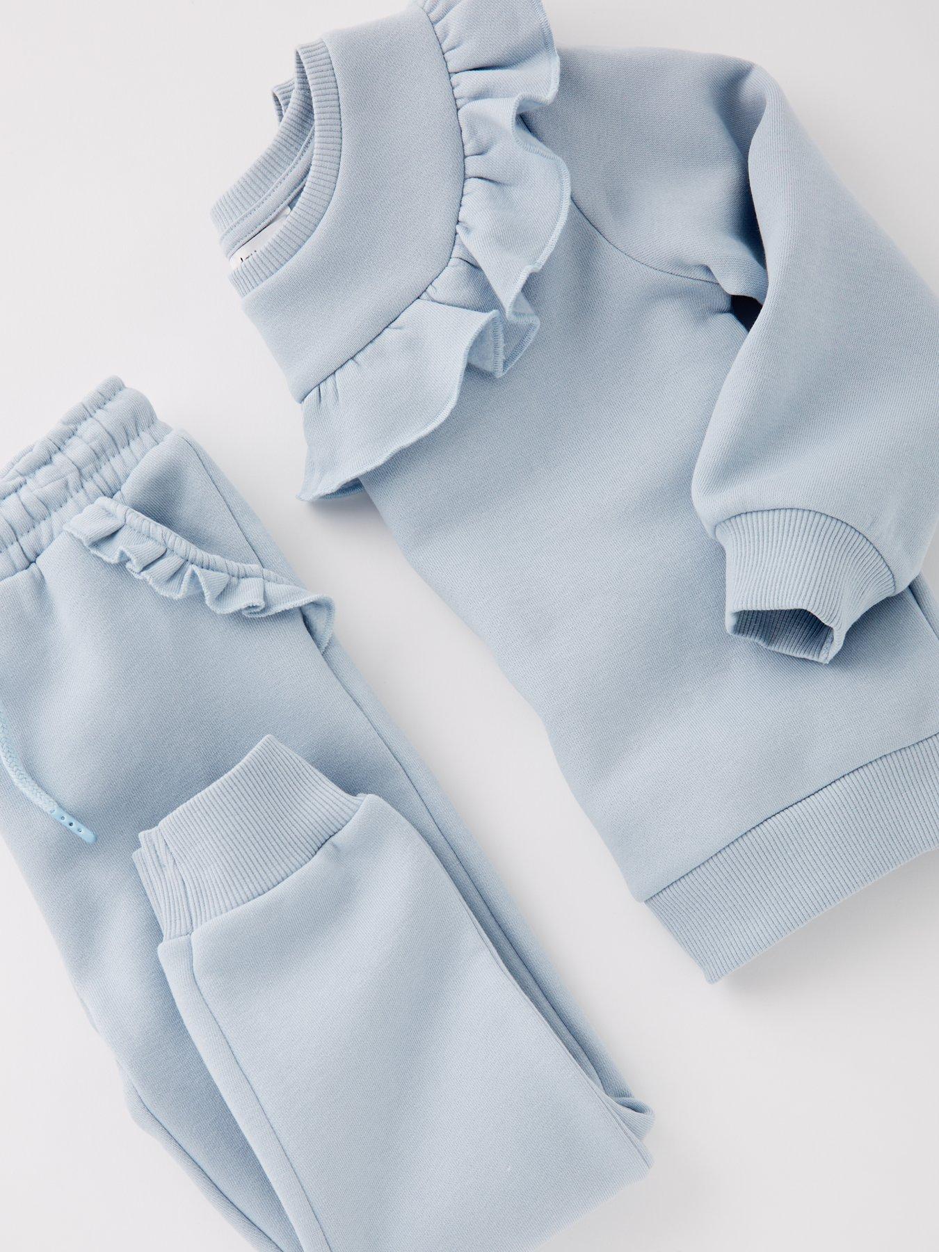  image of everyday-girls-frill-jog-set-blue