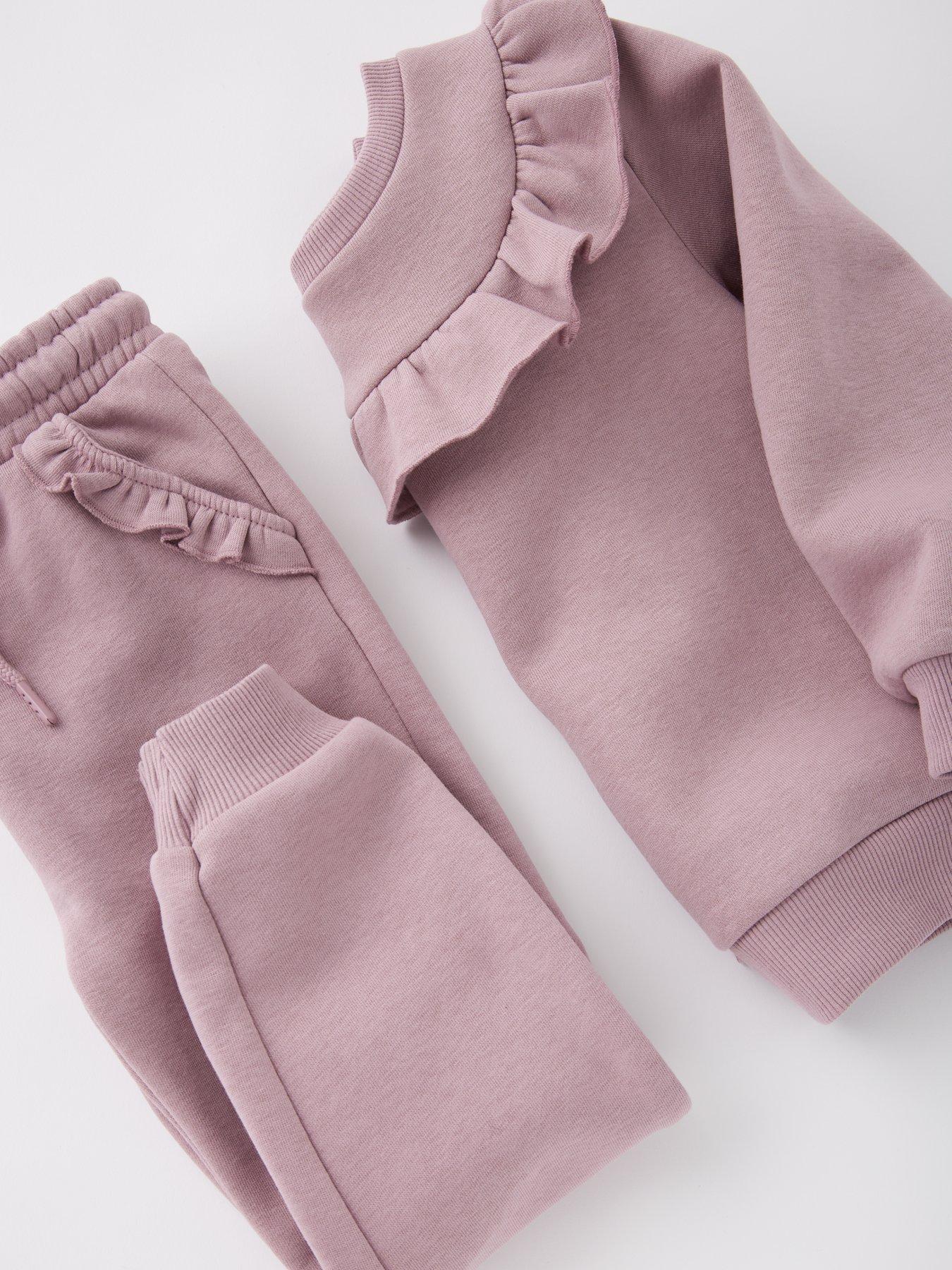  image of everyday-girls-frill-jog-set-pink