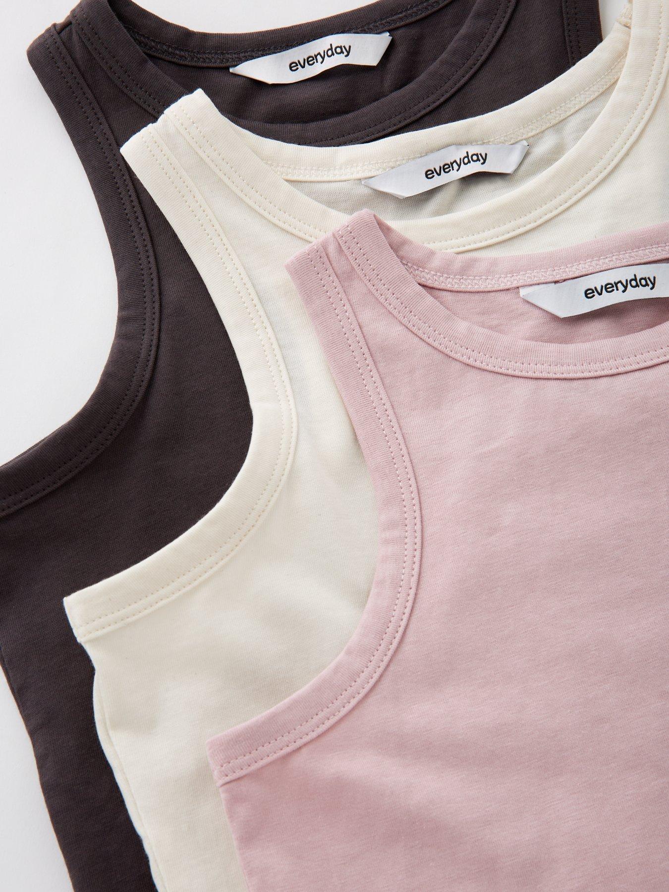  image of everyday-girls-3-pack-vests-multi