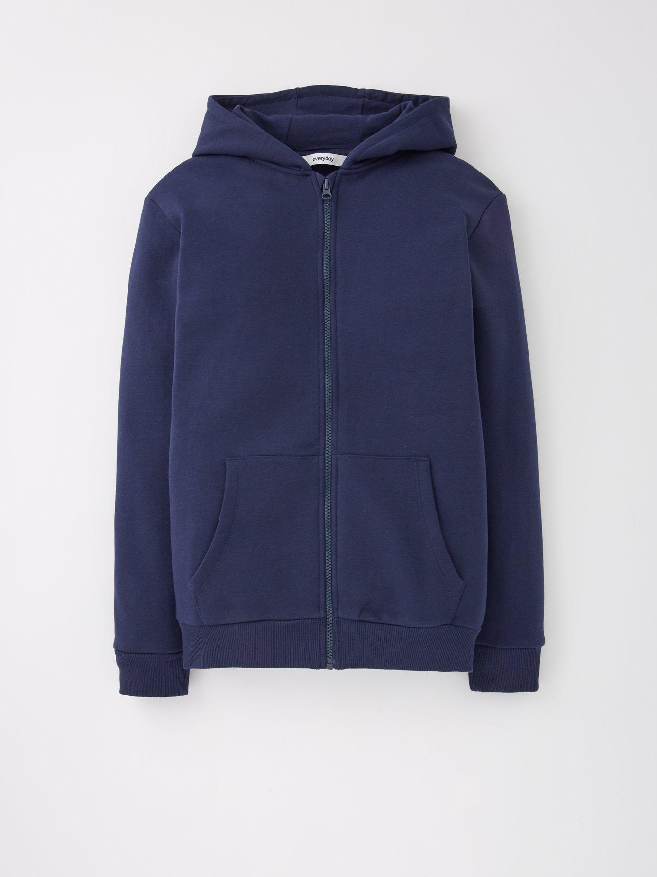 The Very Collection Navy Zip Through Hoodie