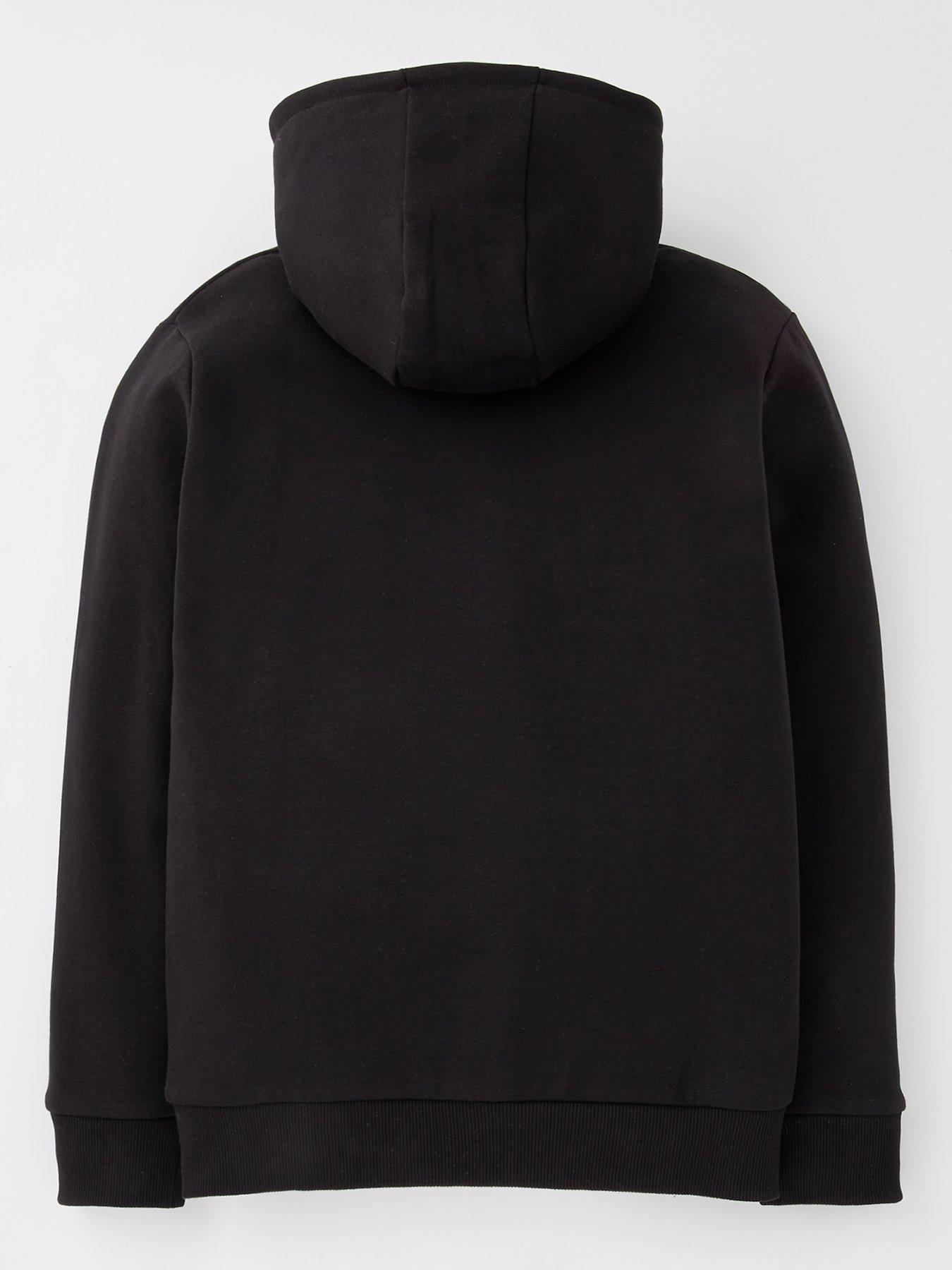  image of everyday-boys-zip-through-hoodie-black