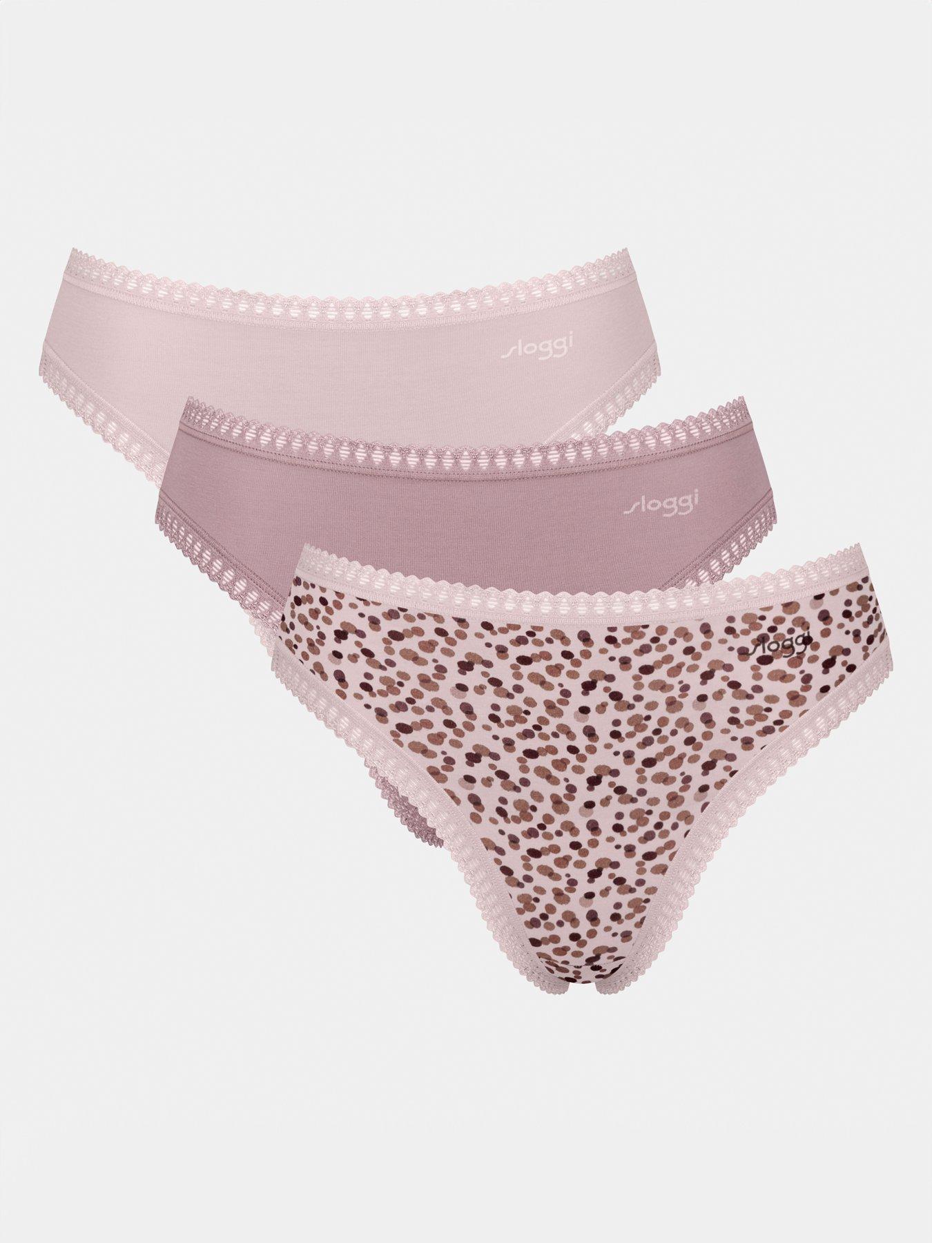 Image 1 of 5 of Sloggi go crush 3pk cotton high waist brief