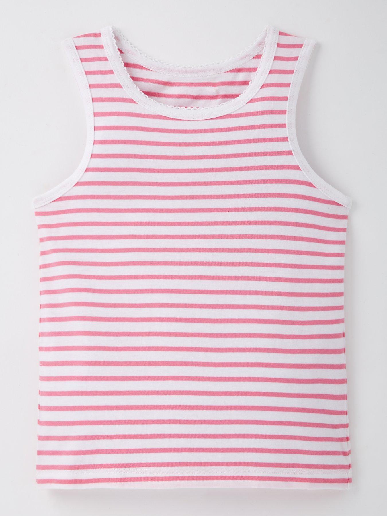  image of everyday-girls-3-pack-stripe-vests-multi
