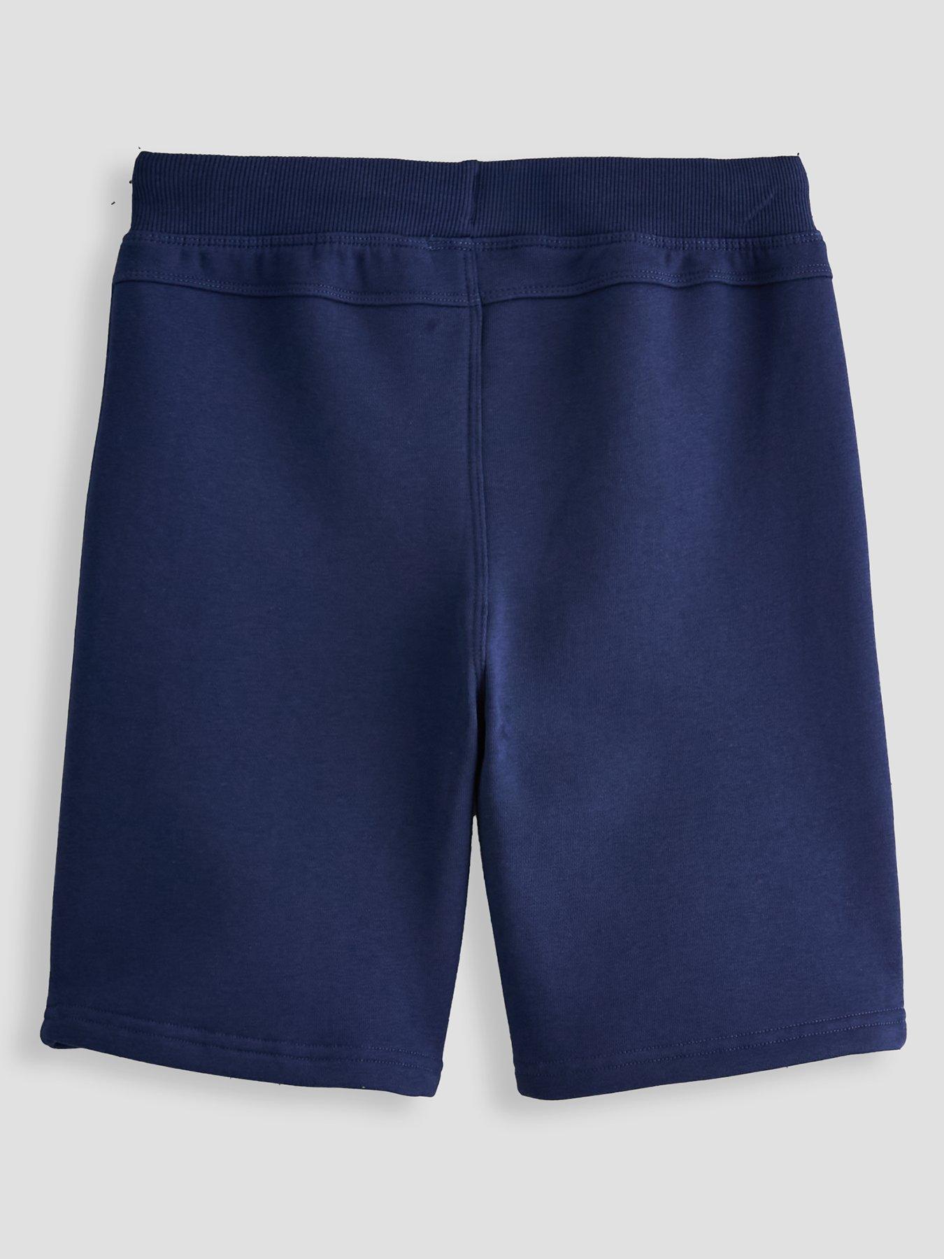 Image 2 of 4 of The Very Collection Boys Cotton-Blend Drawcord Jog Shorts - Navy