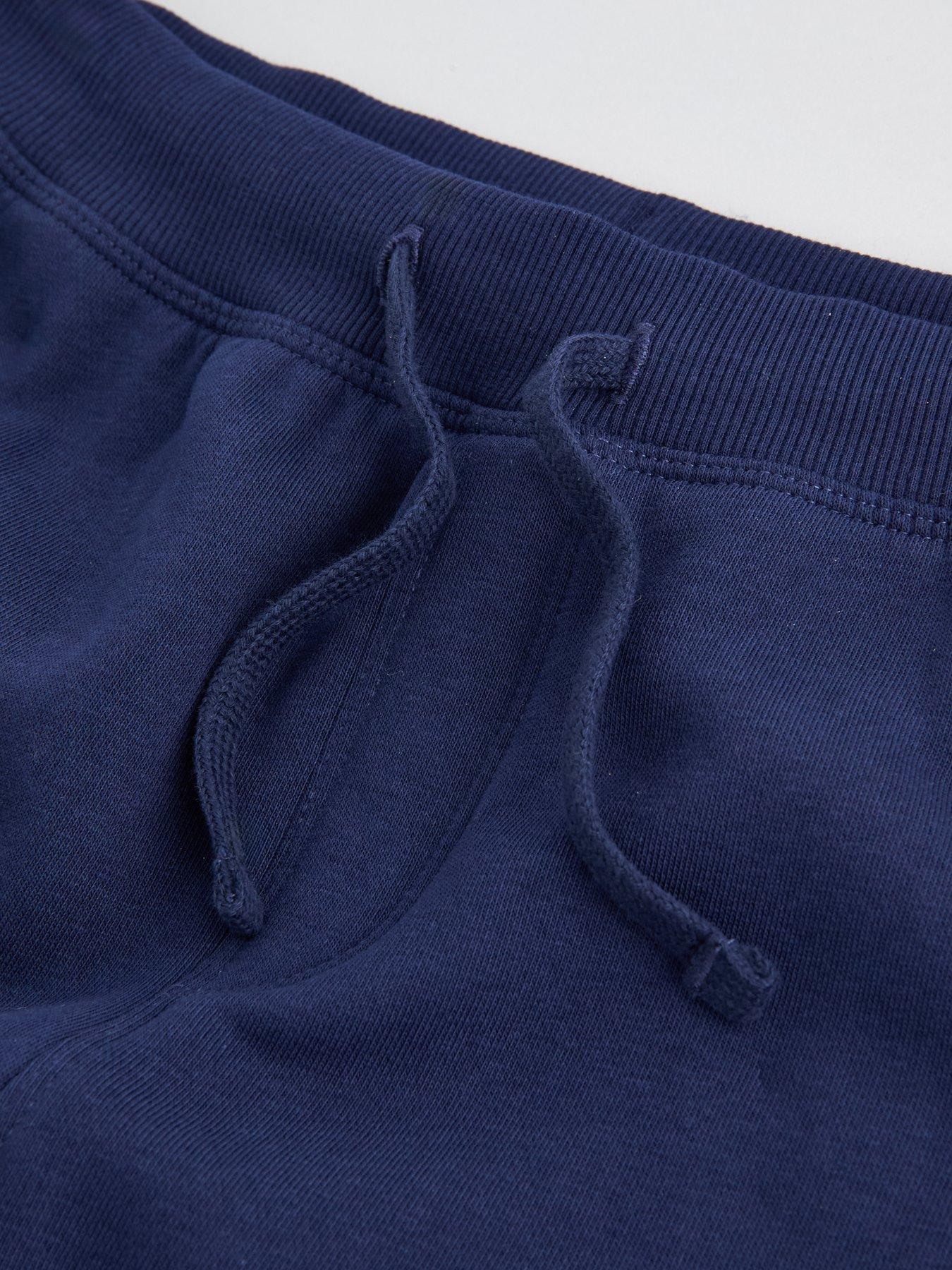 Image 3 of 4 of The Very Collection Boys Cotton-Blend Drawcord Jog Shorts - Navy